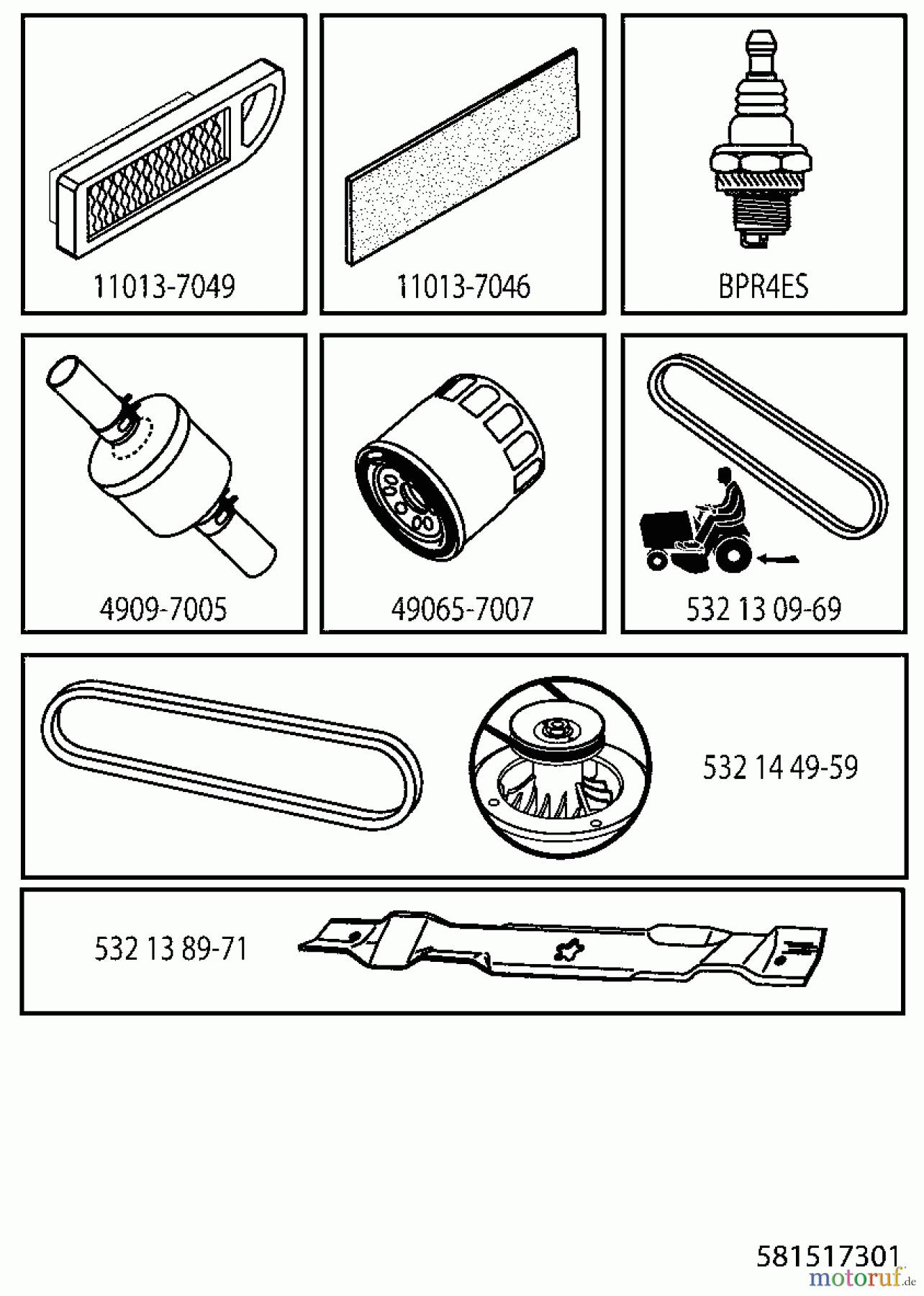  Husqvarna Rasen und Garten Traktoren YTH 184 T (96041033100) - Husqvarna Yard Tractor (2013-06) FREQUENTLY USED PARTS