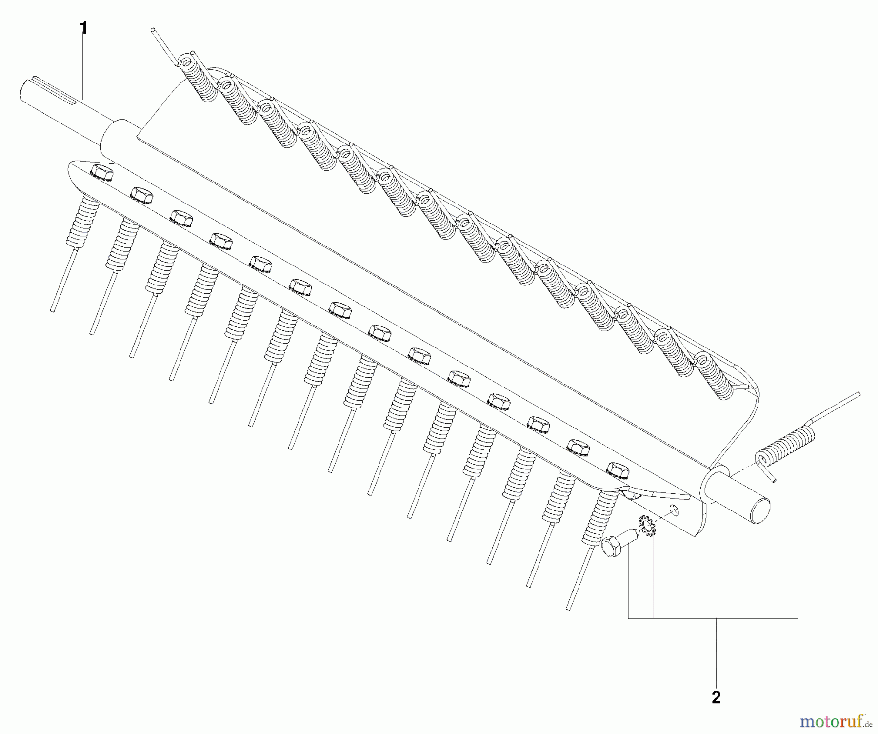  Husqvarna Belüfter / Vertikutierer / Rechen DT 18 BF (966067001) - Husqvarna Dethatcher (2010-02 & After) Spring Tine