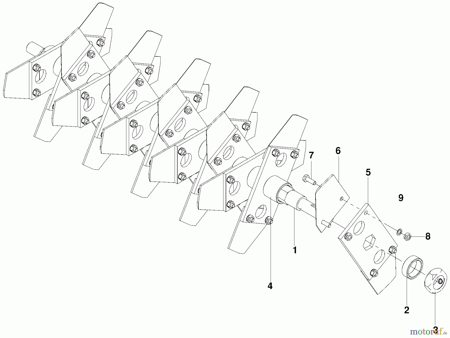  Husqvarna Belüfter / Vertikutierer / Rechen DTF 6BF (966067201) - Husqvarna Dethatcher (2009-09 to 2010-01) Delta Blade