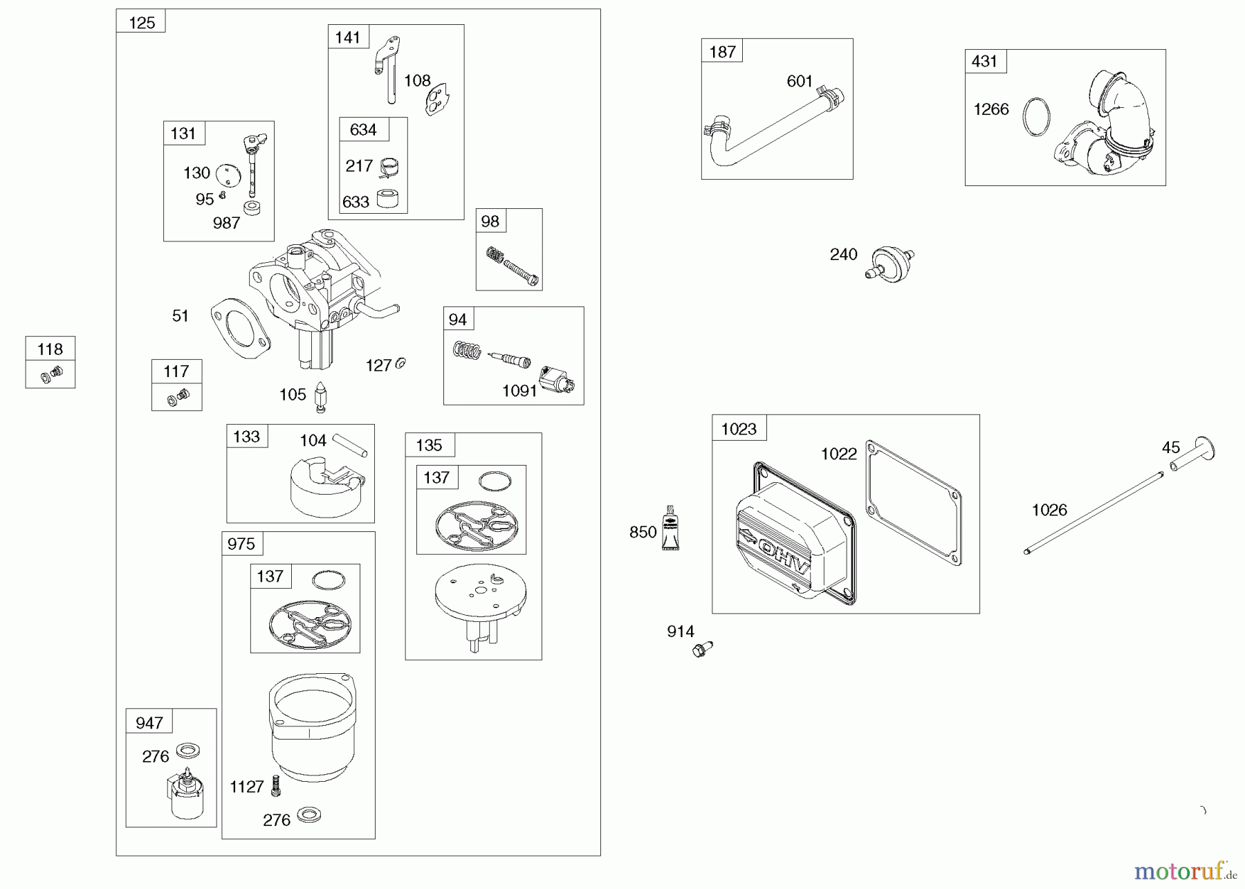  Husqvarna Rasen und Garten Traktoren YTH 2042 (917.289610) - Husqvarna Yard Tractor (SEARS) (2010-05 & After) (Sears Craftsman) Briggs Engine Image 3