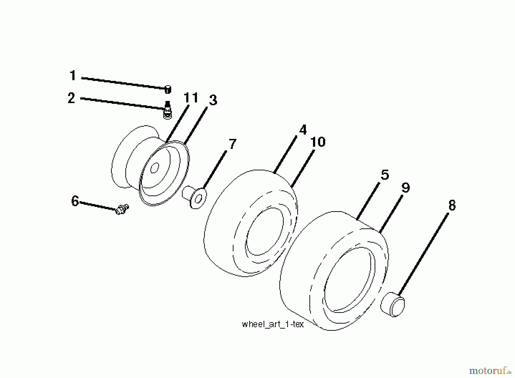  Husqvarna Rasen und Garten Traktoren YTH 2042 (96043010601) - Husqvarna Yard Tractor (2012-02 & After) WHEELS TIRES