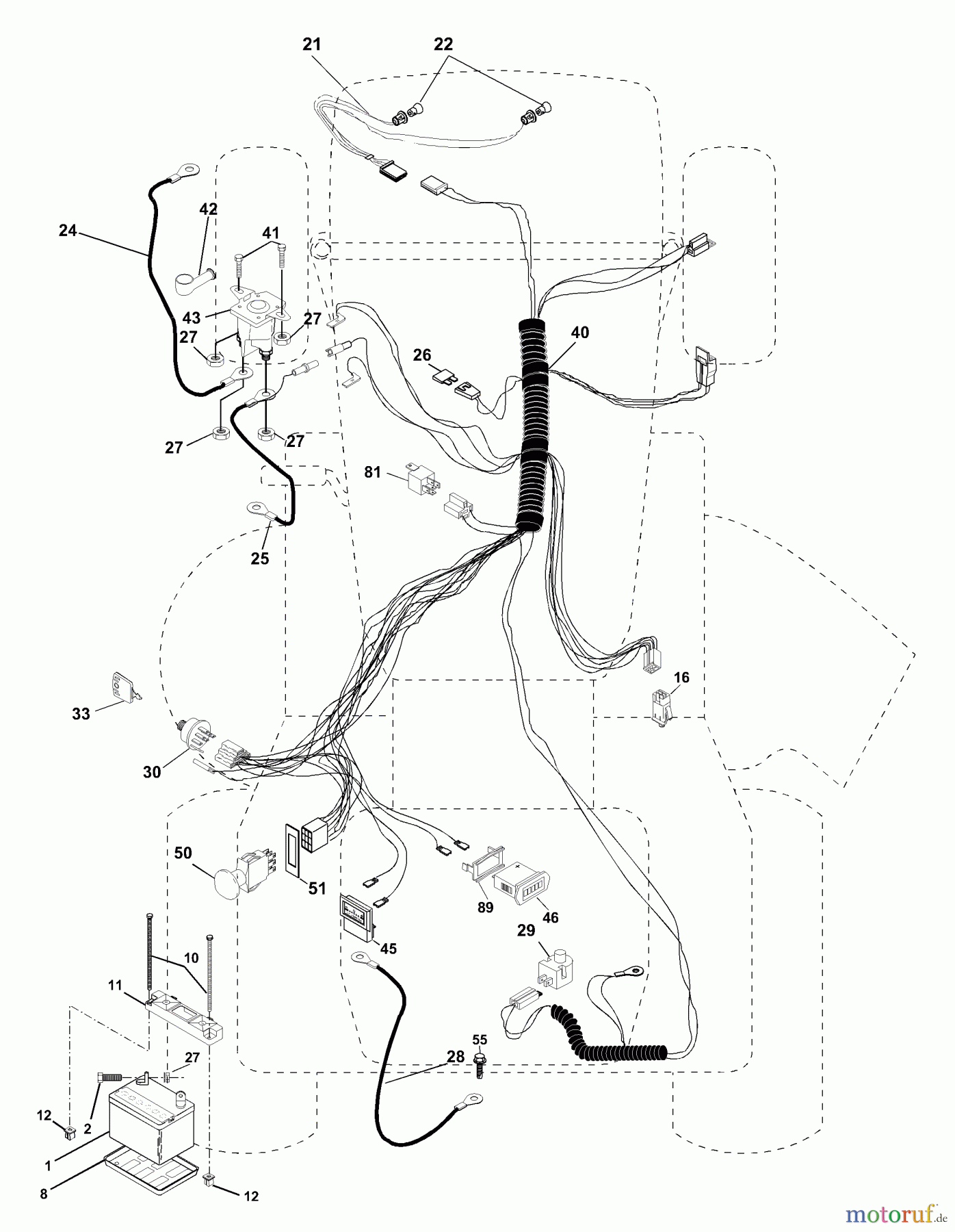 Husqvarna Rasen und Garten Traktoren YTH 2048A (954567086) - Husqvarna Yard Tractor (2001-02 & After) Electrical