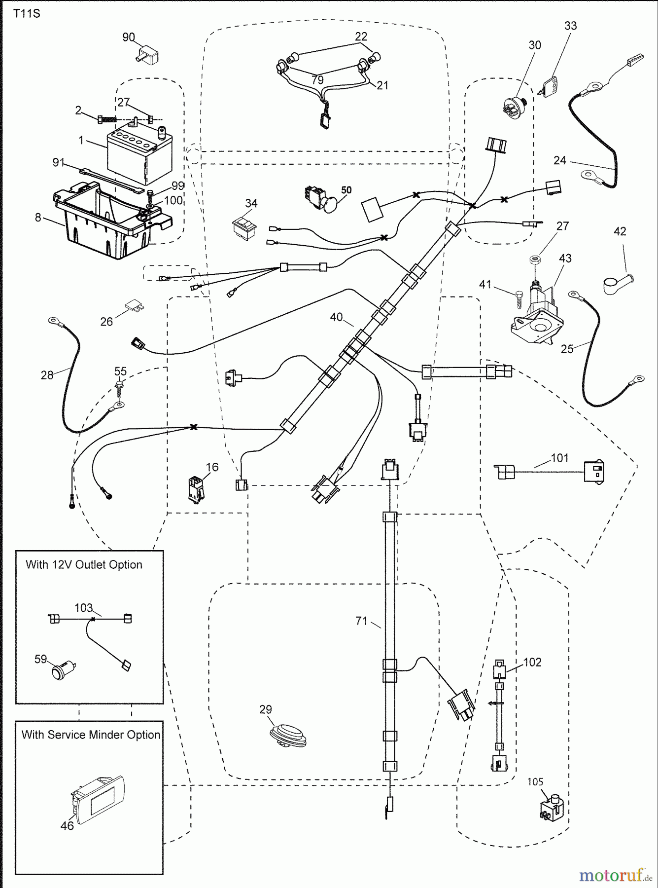 Husqvarna Rasen und Garten Traktoren YTH 20F42T (96043003900) - Husqvarna Yard Tractor (2007-12 & After) Electrical