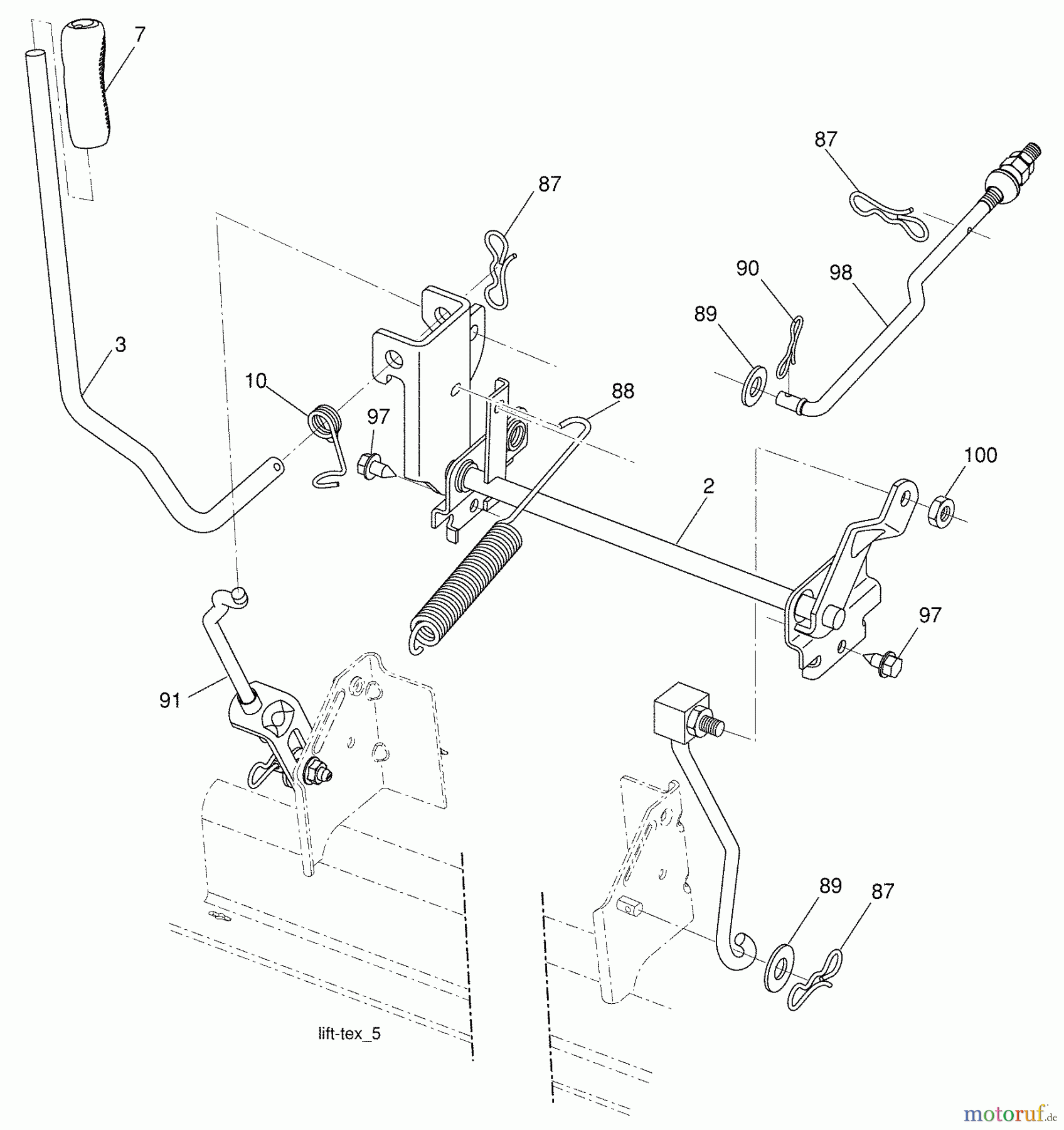  Husqvarna Rasen und Garten Traktoren YTH 20K46 (96043003300) - Husqvarna Yard Tractor (2008-10 & After) Mower Lift