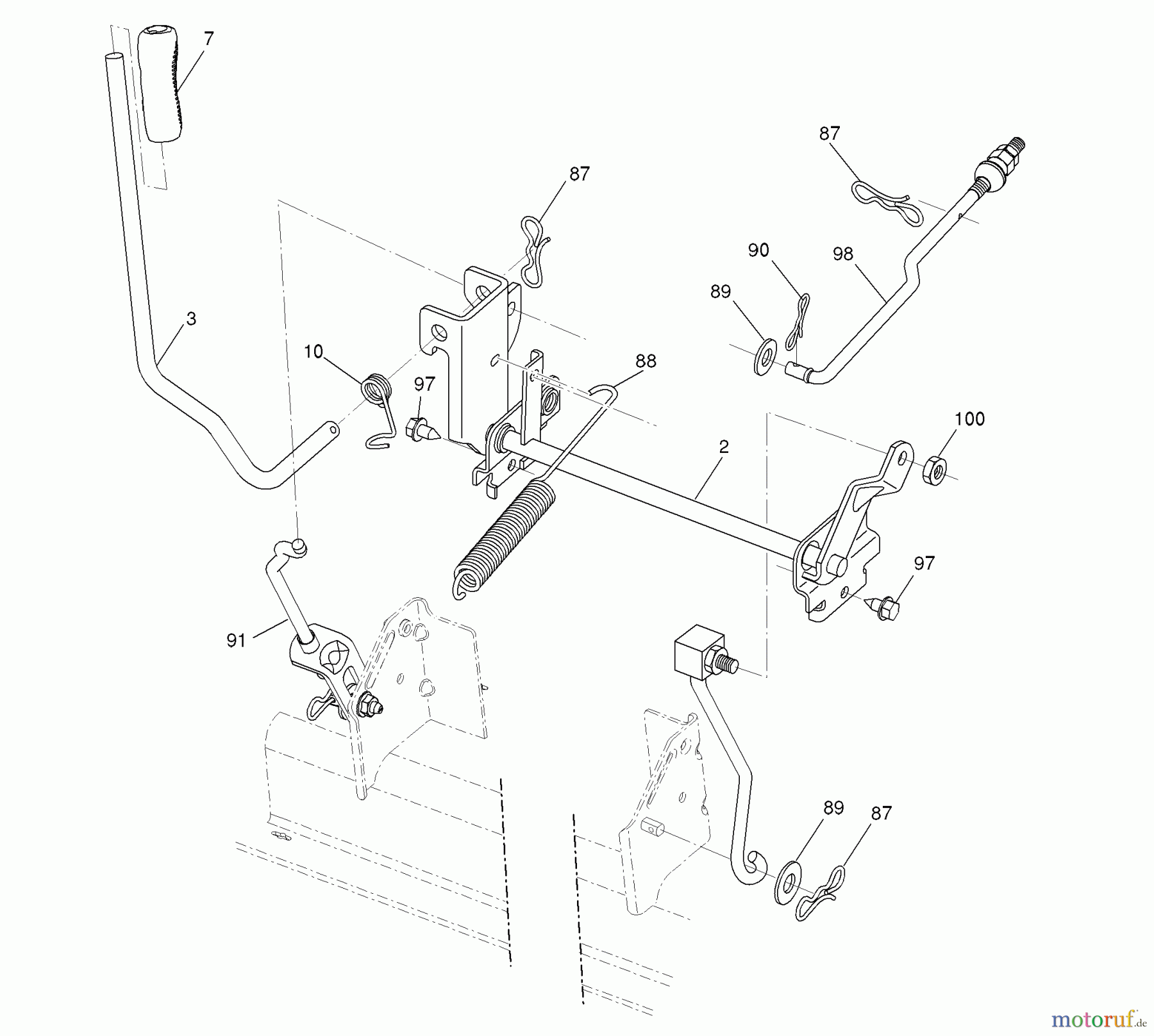  Husqvarna Rasen und Garten Traktoren YTH 20K46 (96045000400) - Husqvarna Yard Tractor (2006-11 & After) Mower Lift