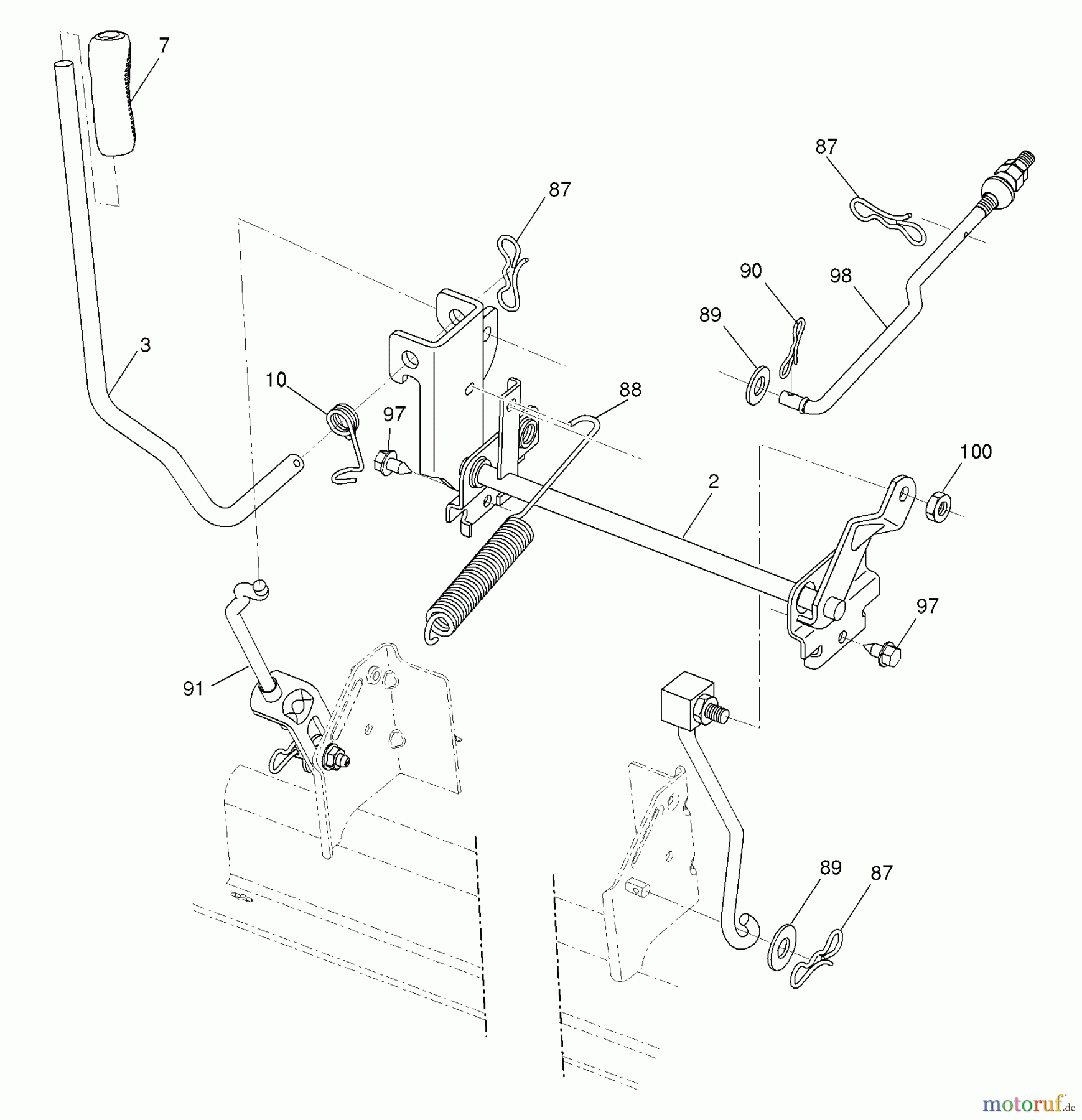  Husqvarna Rasen und Garten Traktoren YTH 20K46 (96045000402) - Husqvarna Yard Tractor (2007-07 & After) Mower Lift