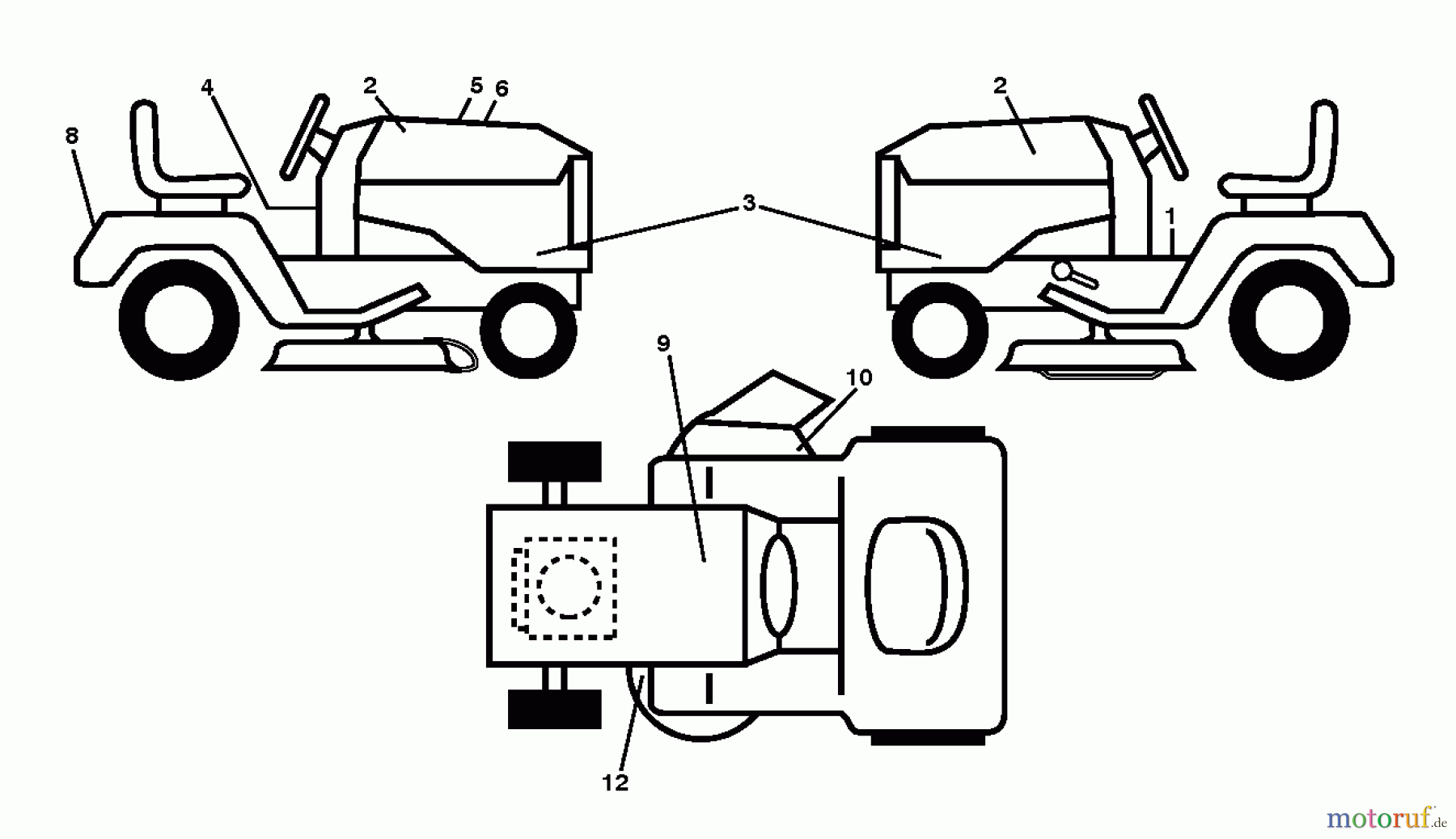  Husqvarna Rasen und Garten Traktoren YTH 21K46 (96045002902) - Husqvarna Yard Tractor (2011-08 & After) DECALS