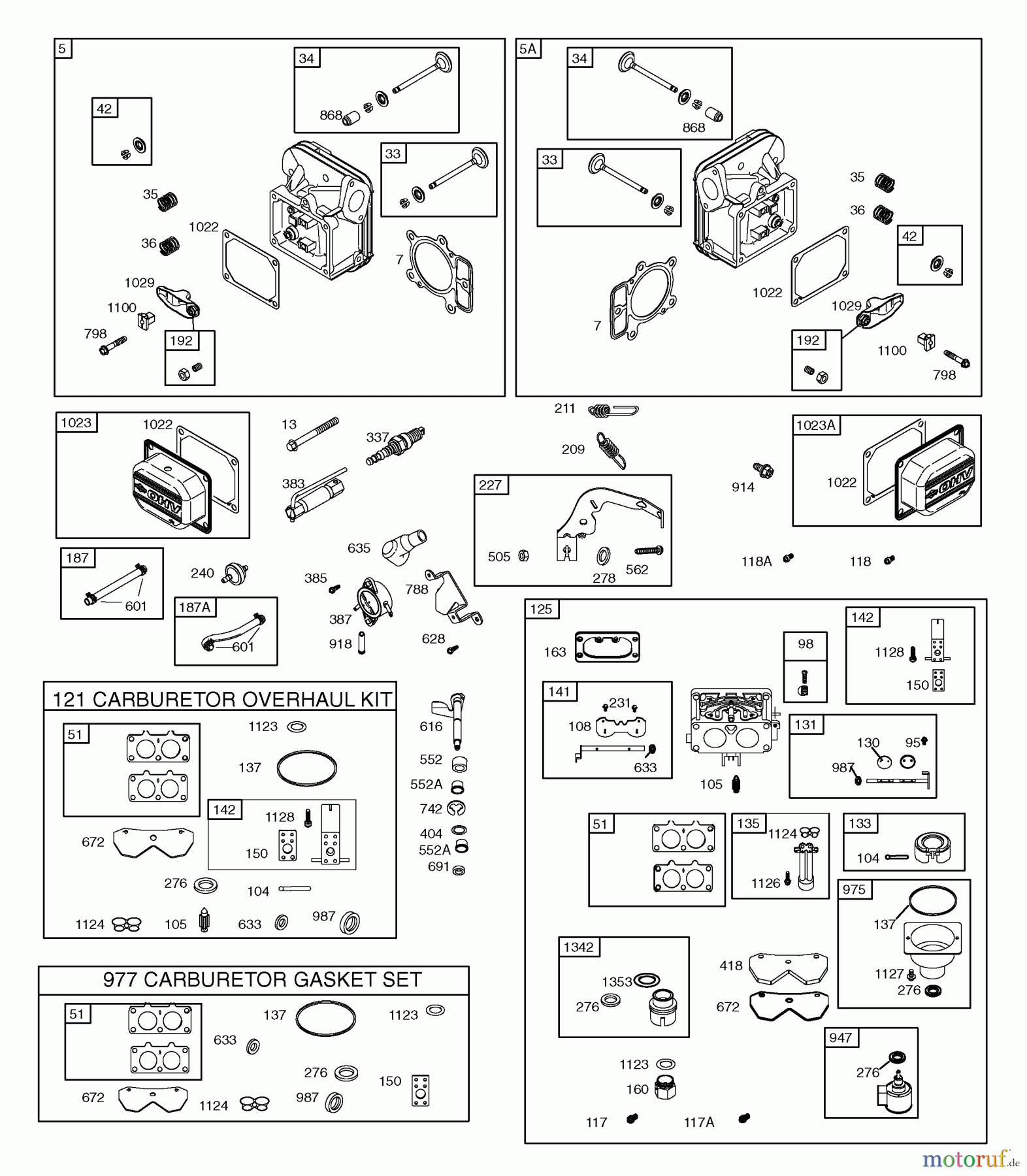  Husqvarna Rasen und Garten Traktoren YTH 2242T (917.279180) - Husqvarna Yard Tractor (2006-05 & After) (Sears Craftsman) Briggs Engine (Part 2)