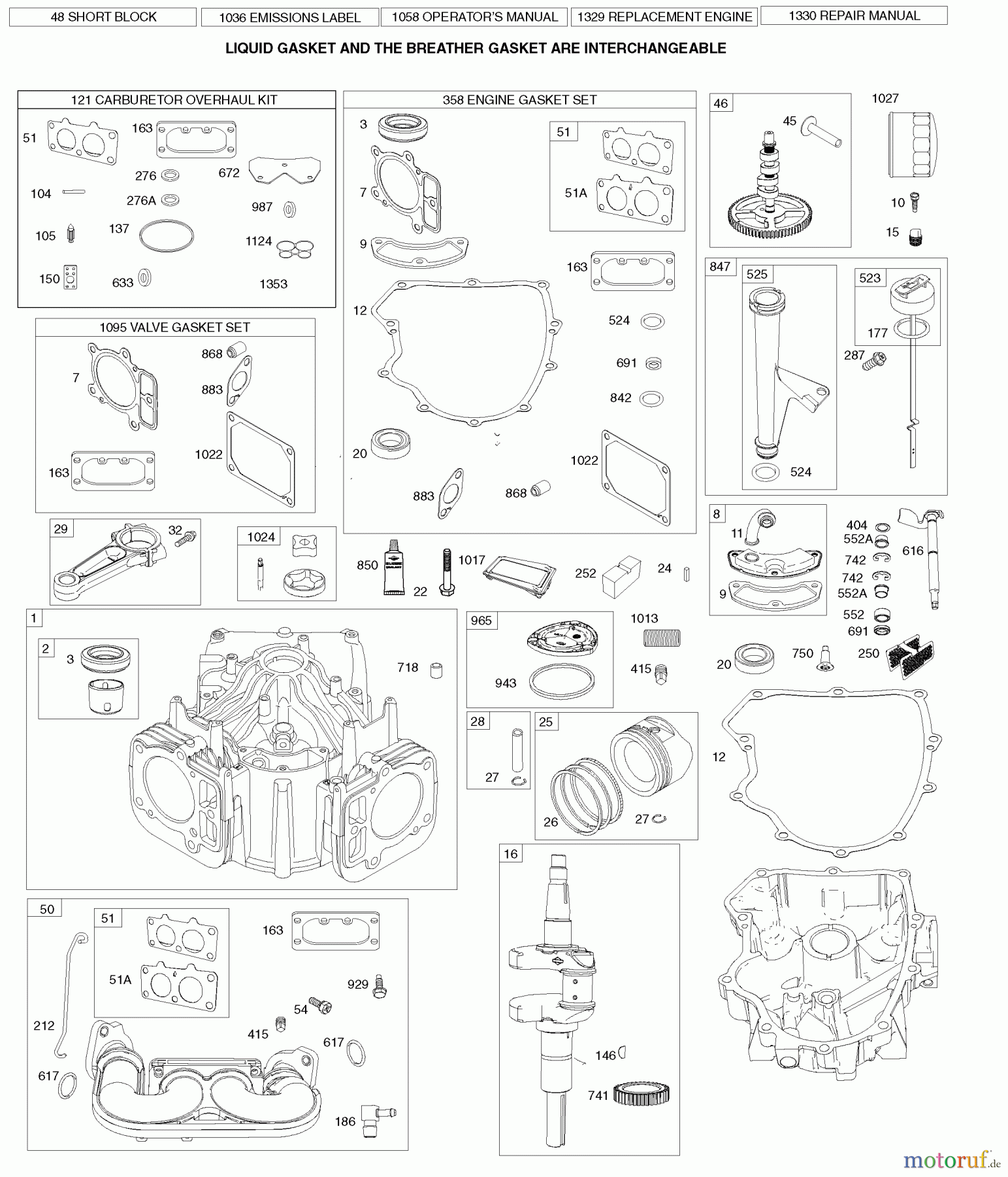  Husqvarna Rasen und Garten Traktoren YTH 22V46 (917.289630) - Husqvarna Yard Tractor (2010-05 & After) (Sears Craftsman) Briggs Engine Image 1