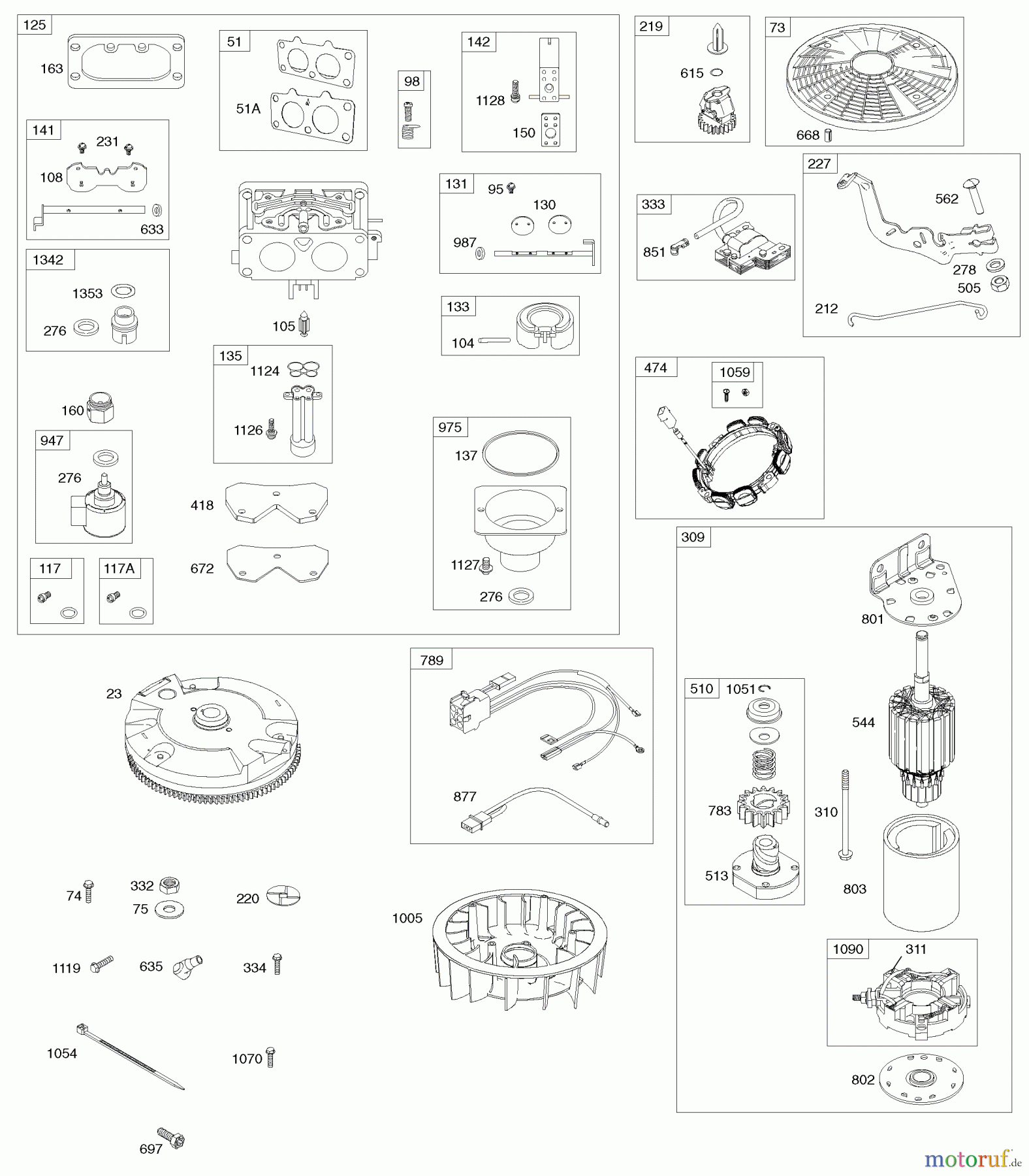 Husqvarna Rasen und Garten Traktoren YTH 22V46 (917.289630) - Husqvarna Yard Tractor (2010-05 & After) (Sears Craftsman) Briggs Engine Image 3