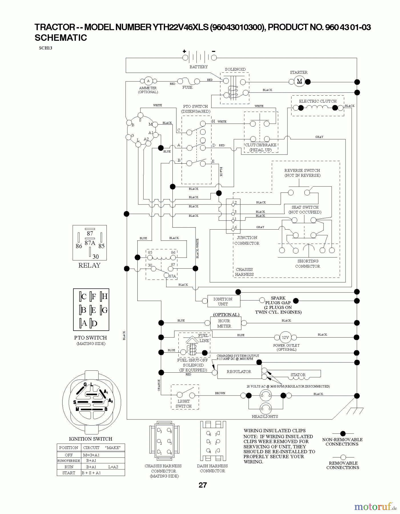  Husqvarna Rasen und Garten Traktoren YTH 223T (96041021000) - Husqvarna Yard Tractor (2010-11 & After) SCHEMATIC