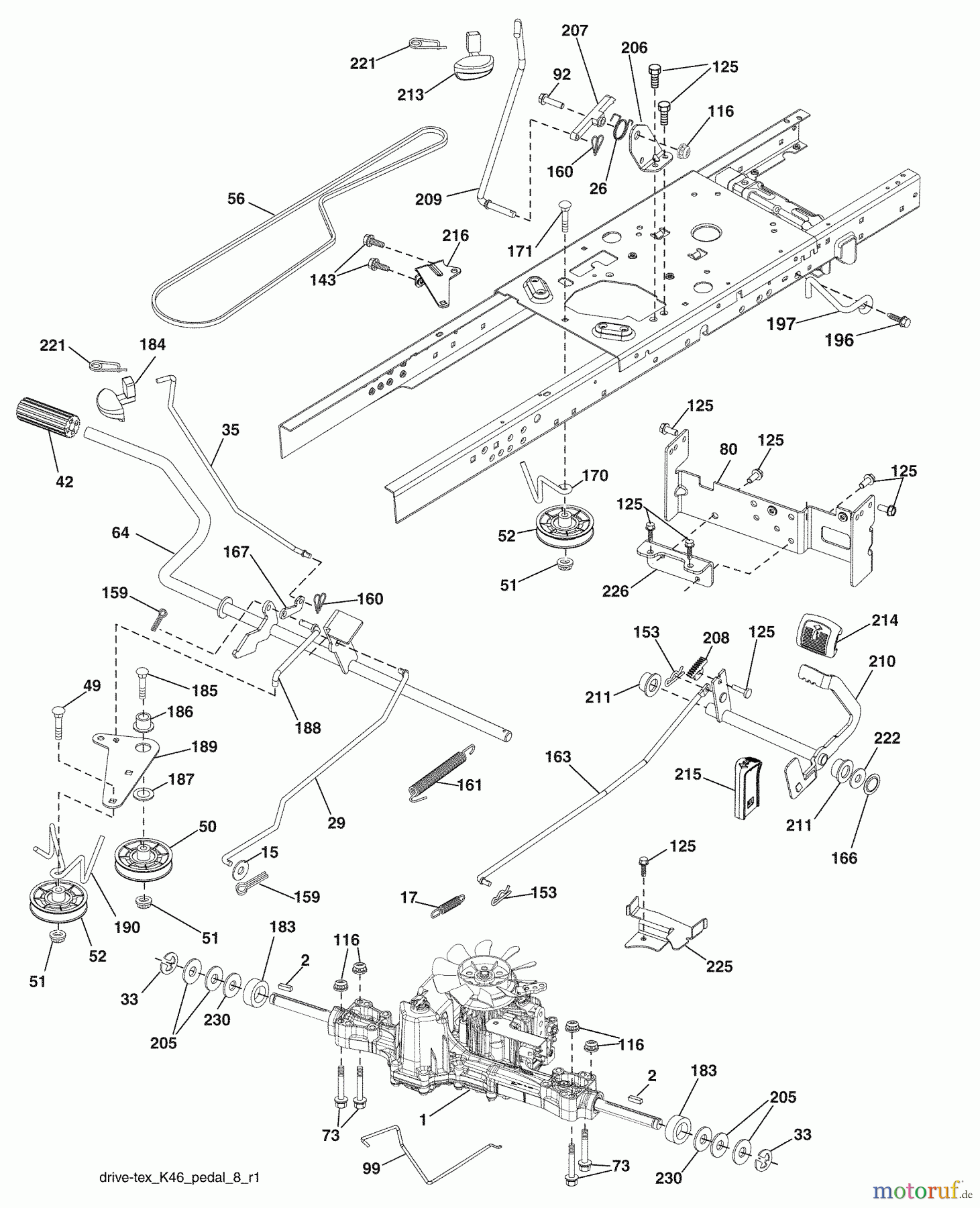  Husqvarna Rasen und Garten Traktoren YTH 2348 (96045000504) - Husqvarna Yard Tractor (2008-11 & After) Engine