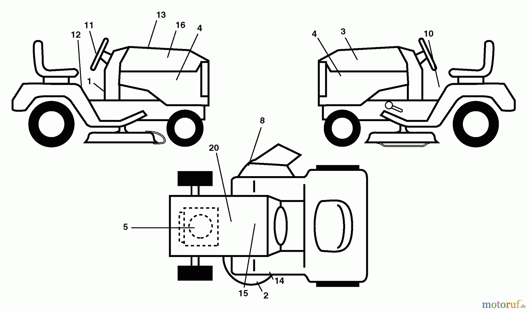  Husqvarna Rasen und Garten Traktoren YTH 2448 (960130007) (917.279080) - Husqvarna Yard Tractor (2004-12 & After) (Sears Craftsman) Decals