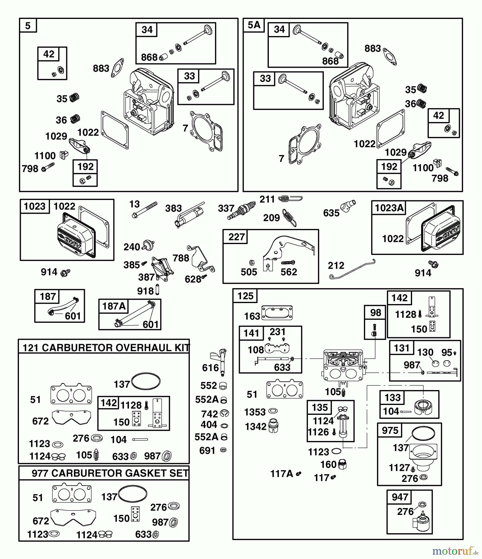  Husqvarna Rasen und Garten Traktoren YTH 2448T (917.279200) - Husqvarna Yard Tractor (2006-05 & After) (Sears Craftsman) Briggs Engine (Part 2)