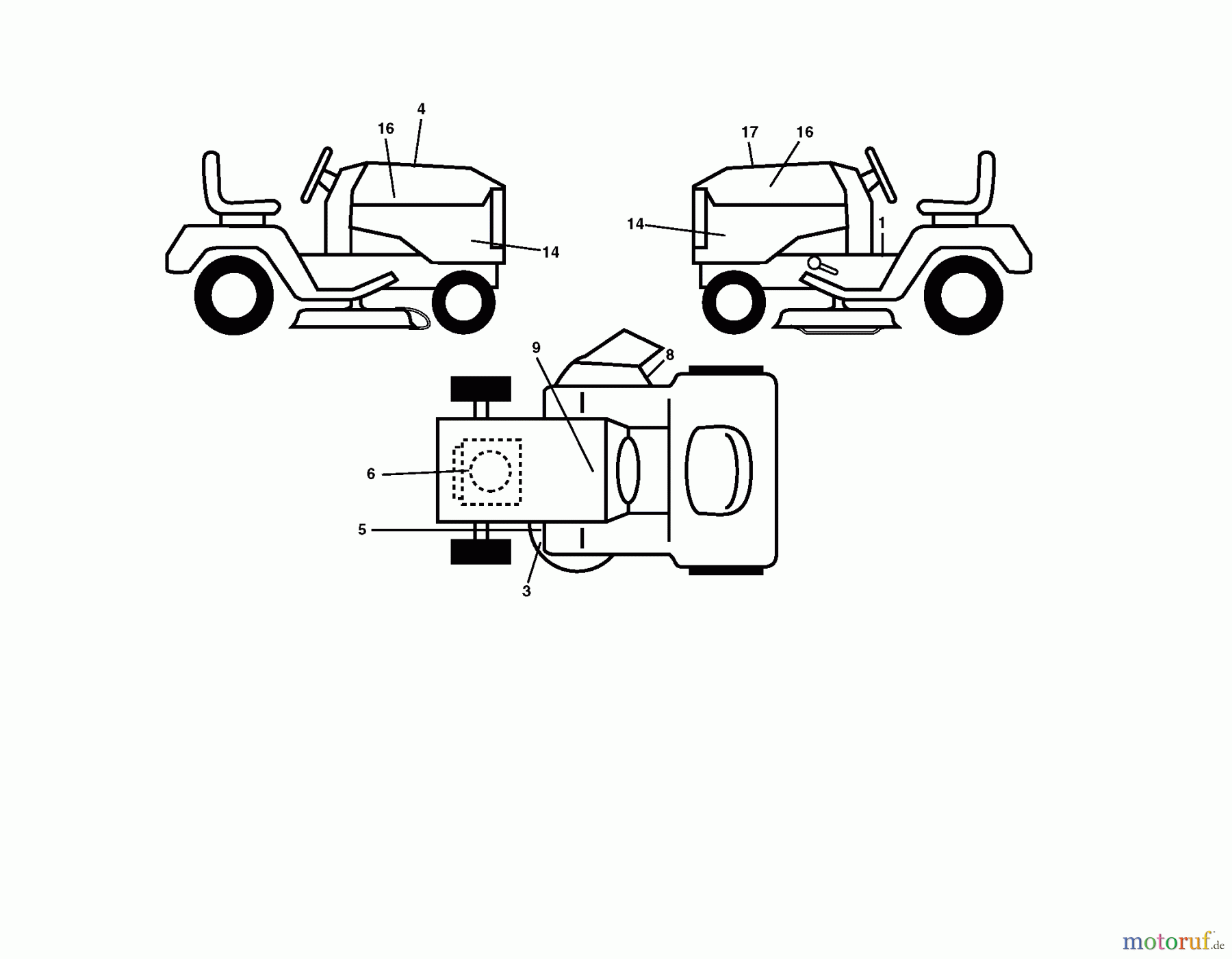  Husqvarna Rasen und Garten Traktoren YTH 24V54 (289640) - Husqvarna Yard Tractor (2010-05 & After) DECALS