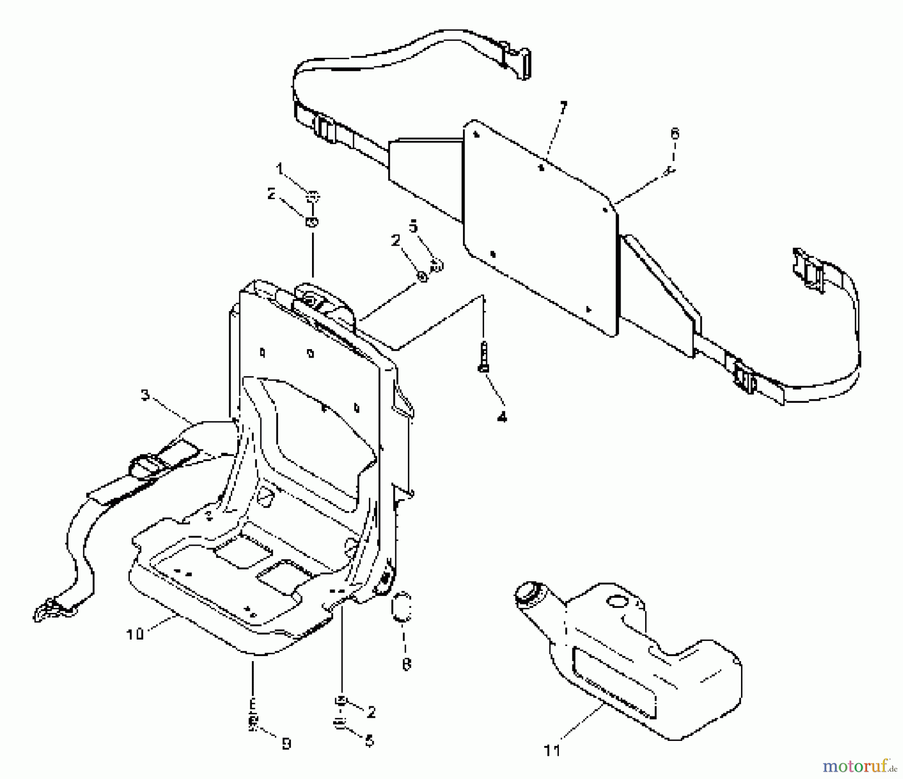  Husqvarna Bläser / Sauger / Häcksler / Mulchgeräte 155 BT - Husqvarna Backpack Blower (2001-04 & After) (California) Frame / Fuel Tank