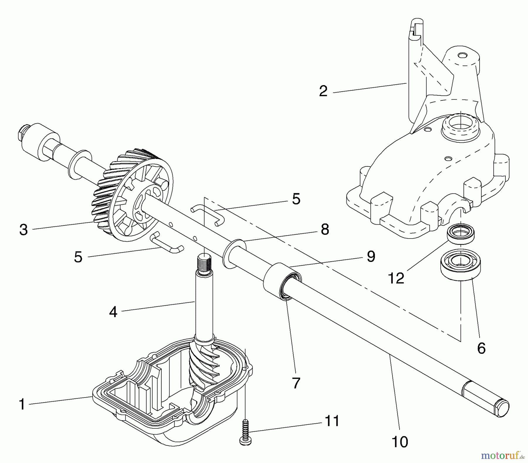  Husqvarna Rasenmäher 5521 RSE (954223470) - Husqvarna Walk-Behind Mower (2004-07 & After) Gear Case Assembly