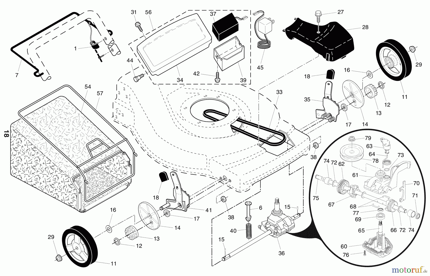 Husqvarna Rasenmäher 65022 ES (96143002302) - Husqvarna Walk-Behind Mower (2008-04 & After) Repair Parts #2