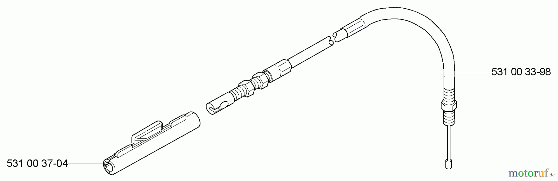  Husqvarna Bläser / Sauger / Häcksler / Mulchgeräte 155 BT - Husqvarna Backpack Blower (2005-08 & After) Throttle Cable