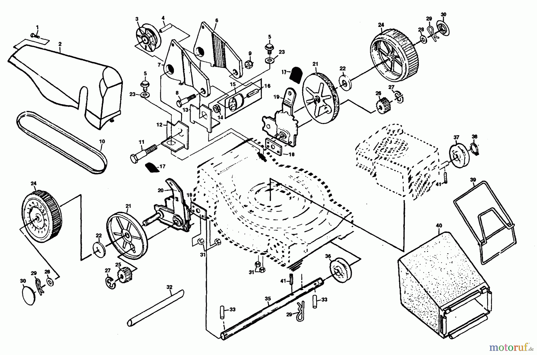  Husqvarna Rasenmäher H56 SRQB (954055011) - Husqvarna Walk-Behind Mower (1993-01 & After) 22