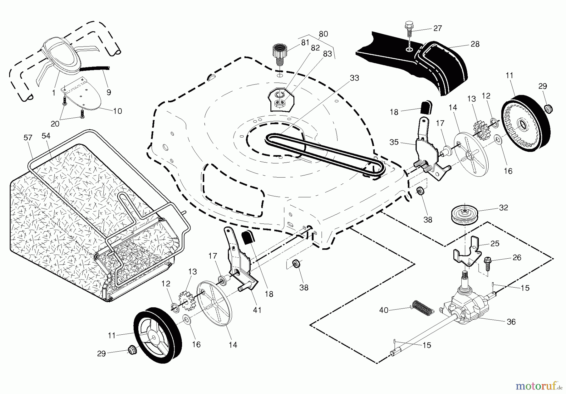  Husqvarna Rasenmäher HU 675FE (96143009300) - Husqvarna Walk-Behind Mower (2013-02 & After) DRIVE