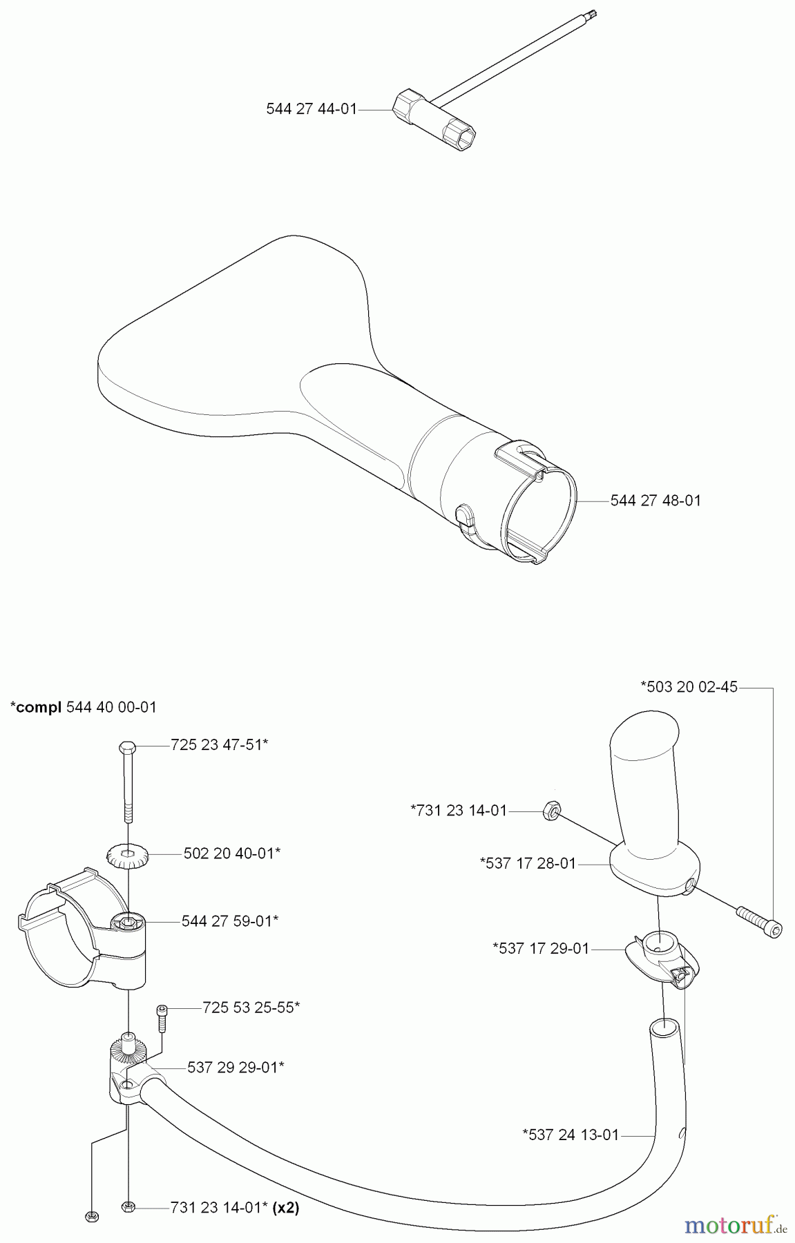  Husqvarna Bläser / Sauger / Häcksler / Mulchgeräte 170 BT - Husqvarna Backpack Blower (2006-03 to 2008-09) Accessories