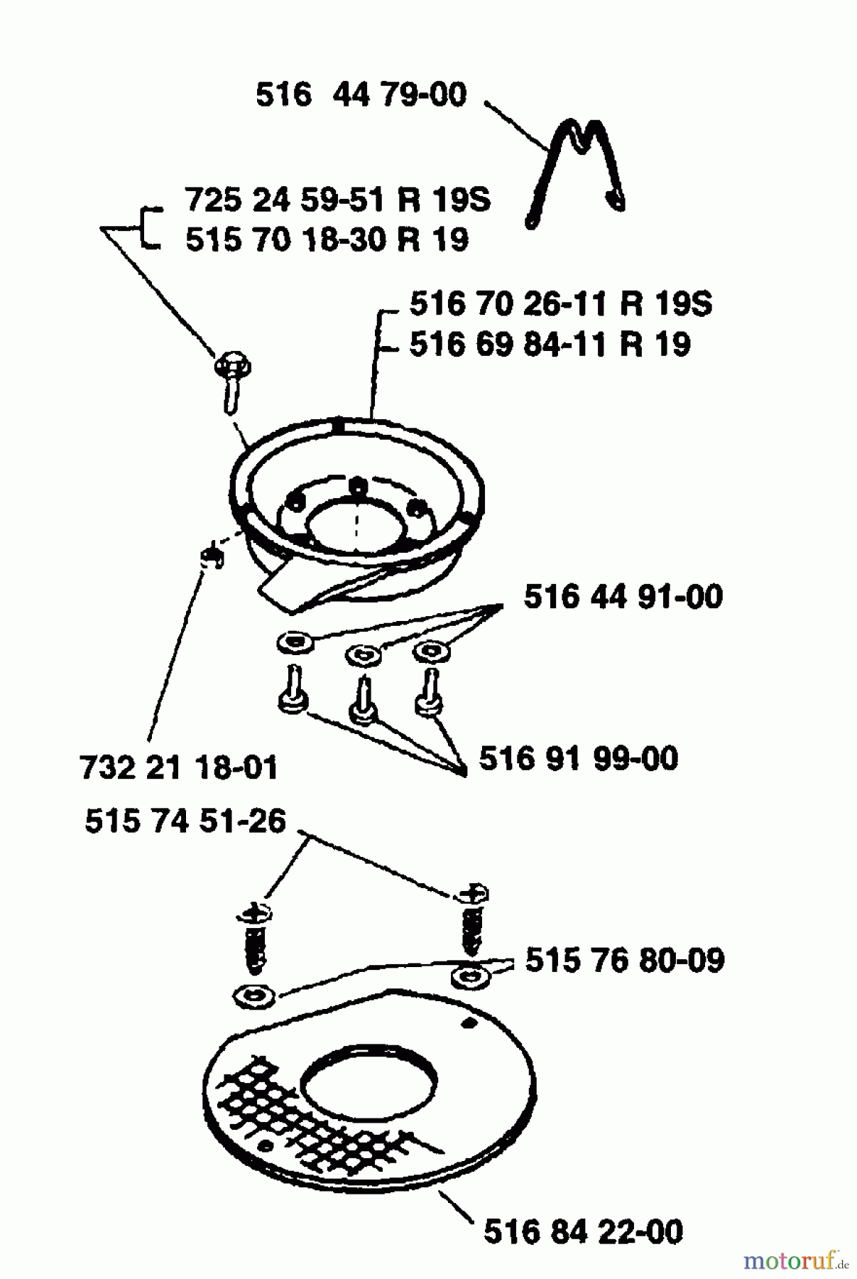  Husqvarna Rasenmäher Royal 19 S - Husqvarna Walk-Behind Mower (1989-01 & After) Center Plate Assembly