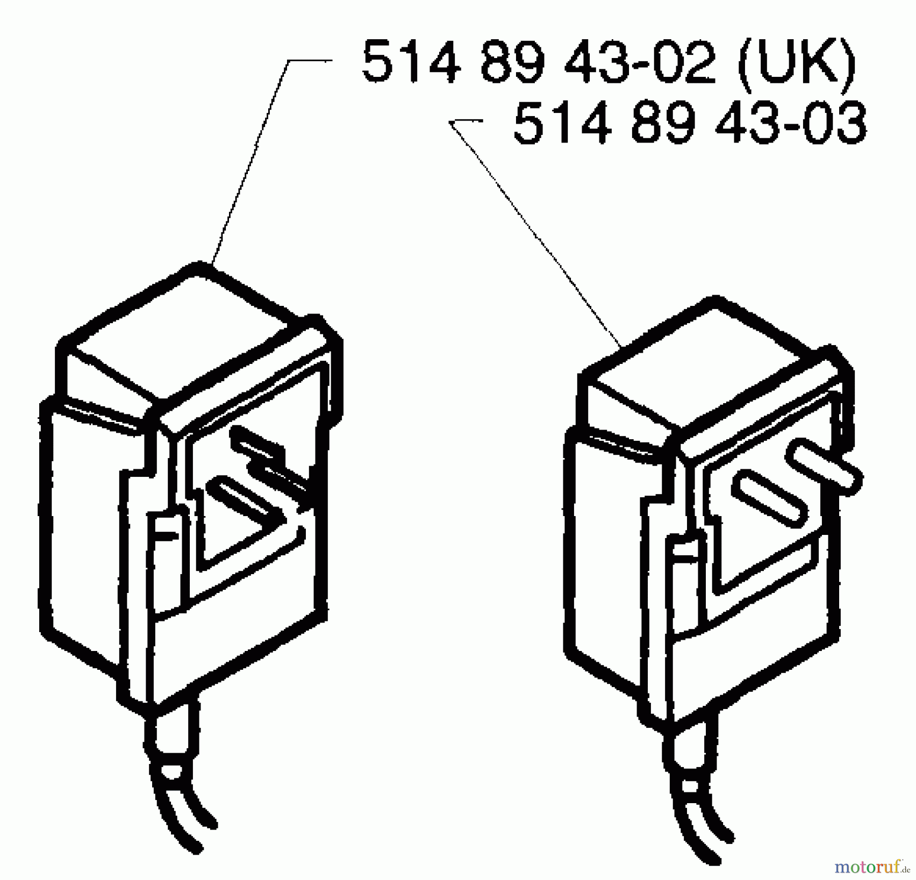  Husqvarna Rasenmäher Royal 43 SE - Husqvarna Walk-Behind Mower (1997-04 & After) Battery Charger