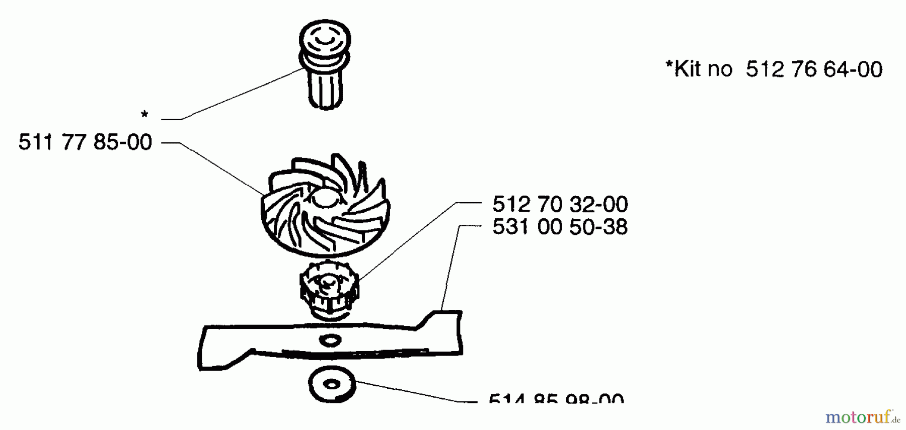  Husqvarna Rasenmäher Royal 43 S - Husqvarna Walk-Behind Mower (1997-04 & After) Blade Assembly