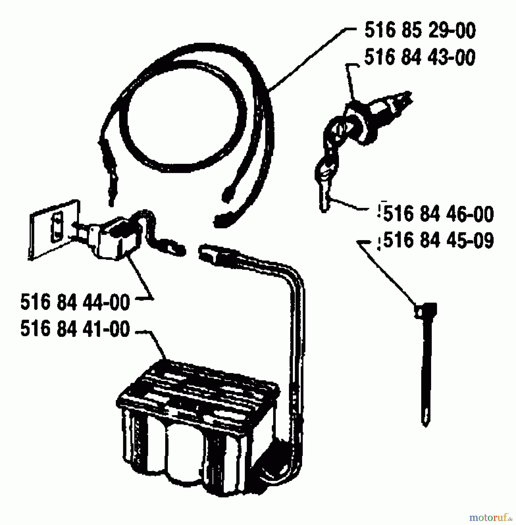  Husqvarna Rasenmäher Royal 53 SE - Husqvarna Walk-Behind Mower (1992-05 & After) Ignition Switch