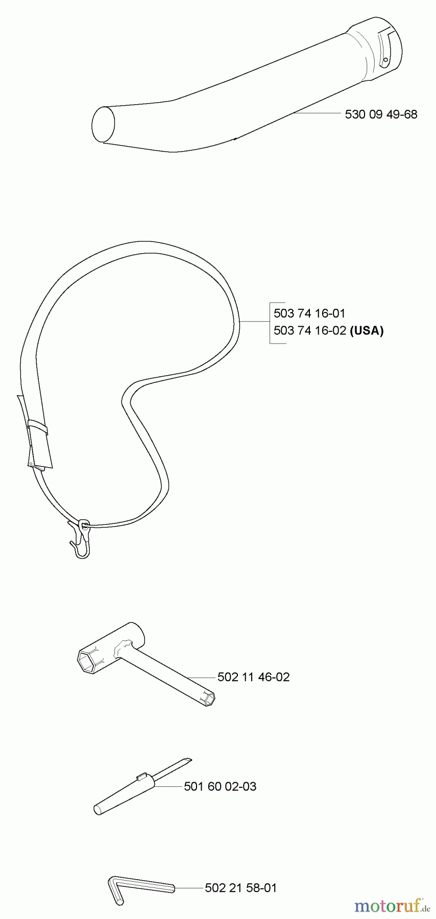  Husqvarna Bläser / Sauger / Häcksler / Mulchgeräte 225 BX - Husqvarna Handheld Blower Vacuum (2006-09 & After) Accessories