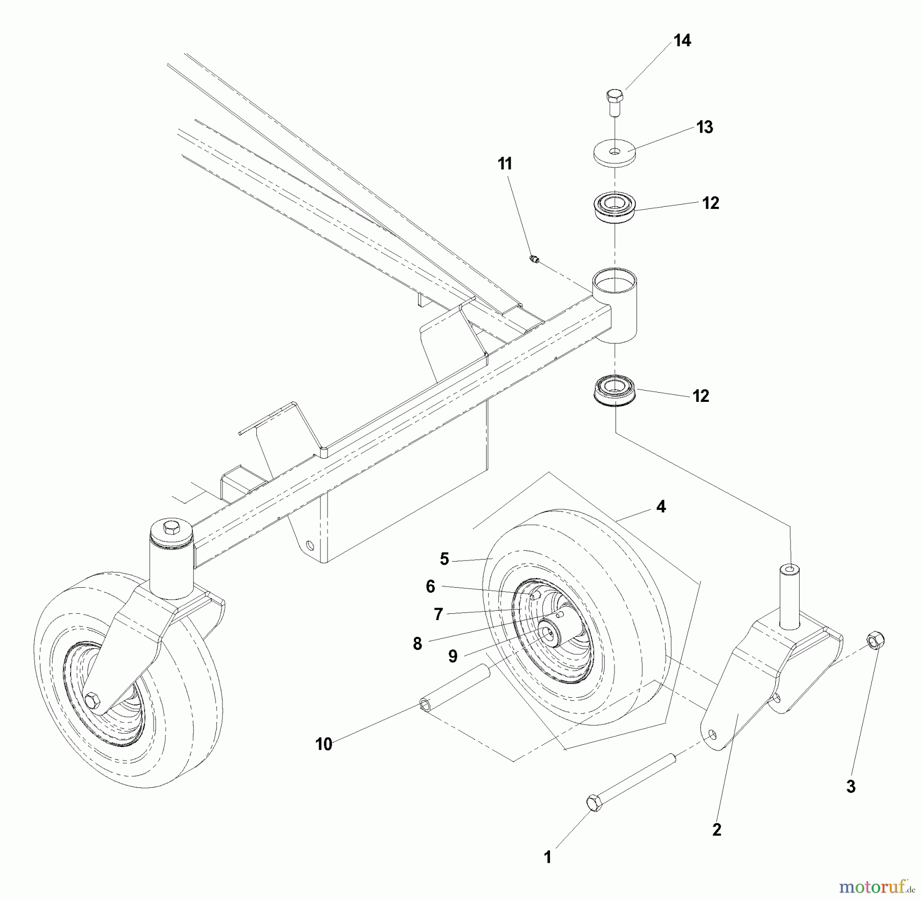  Husqvarna Nullwendekreismäher, Zero-Turn EZ 5221 KAA (968999292) - Husqvarna Zero-Turn Mower (2006-06 & After) Caster Assembly