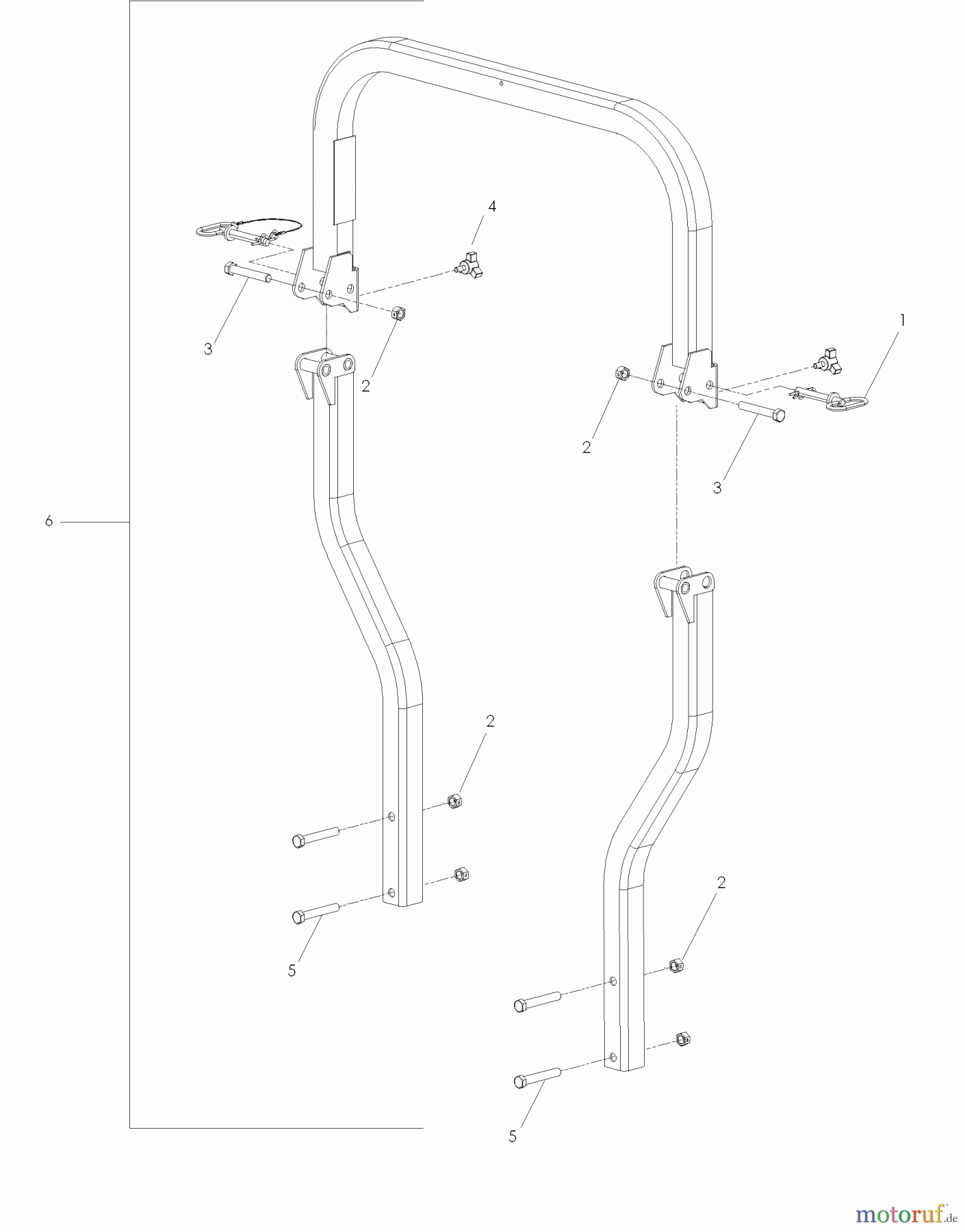  Husqvarna Nullwendekreismäher, Zero-Turn iZ 25 (968999771) - Husqvarna Zero-Turn Mower (2008-01 & After) Protection Frame