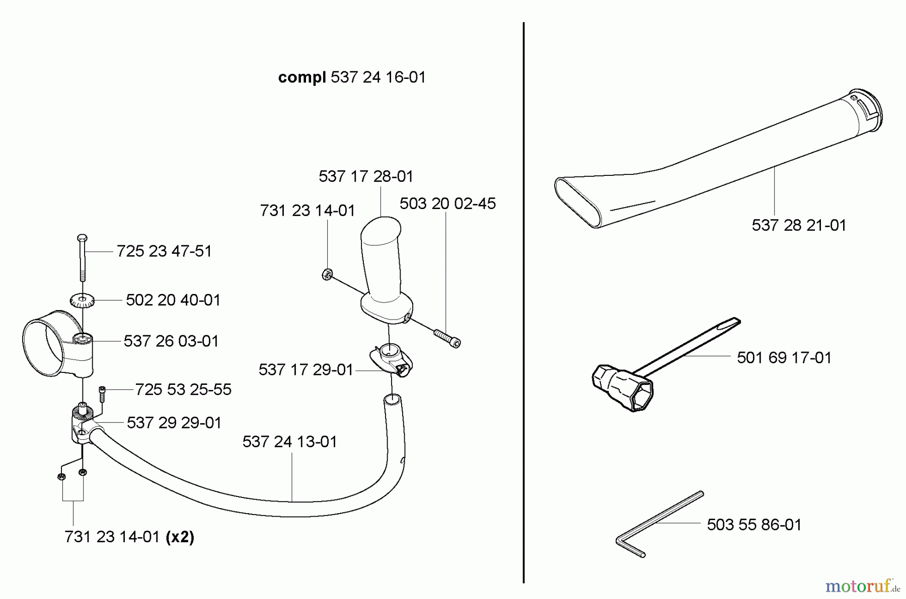  Husqvarna Bläser / Sauger / Häcksler / Mulchgeräte 356 BF - Husqvarna Backpack Blower (2004-10 & After) Accessories