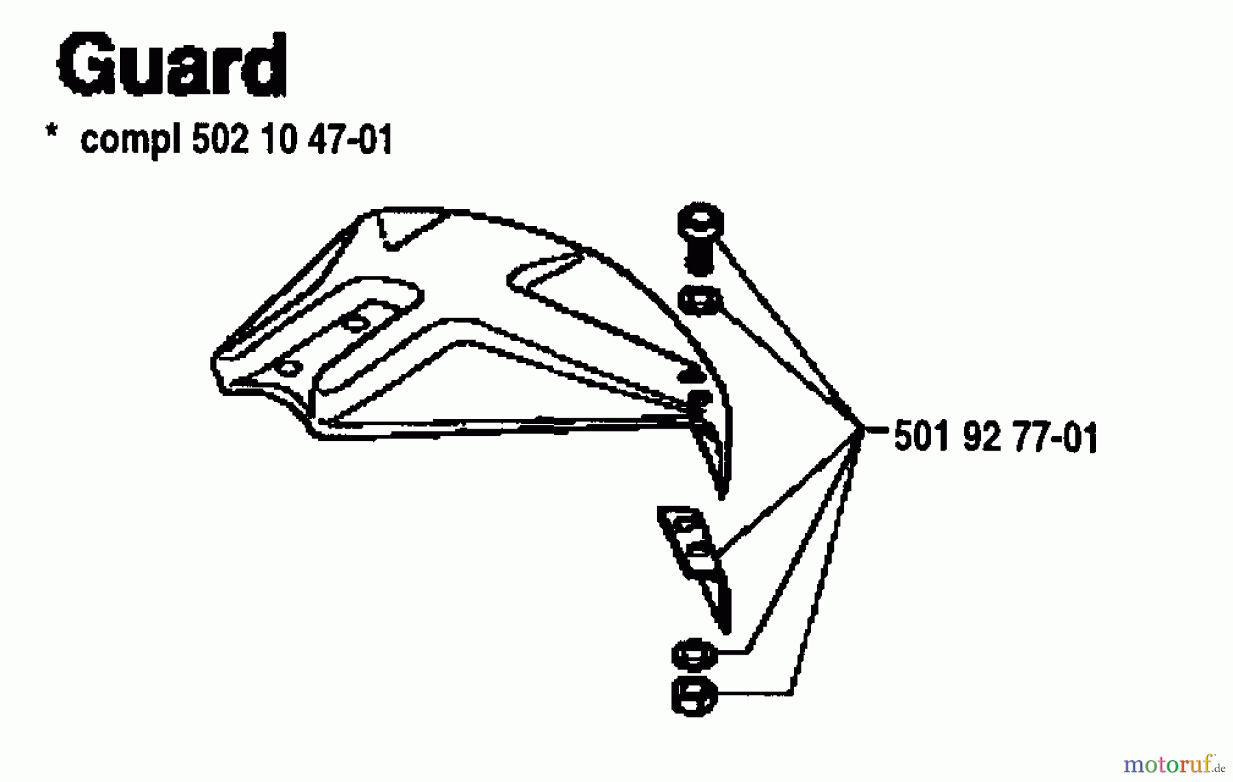  Husqvarna Zubehör Husqvarna Clearing Saw Accessories (1991-04 & After) Guard