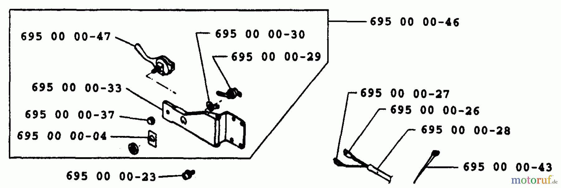  Husqvarna Bläser / Sauger / Häcksler / Mulchgeräte 40 B - Husqvarna Backpack Blower (1991-12 & After) Throttle & Switch