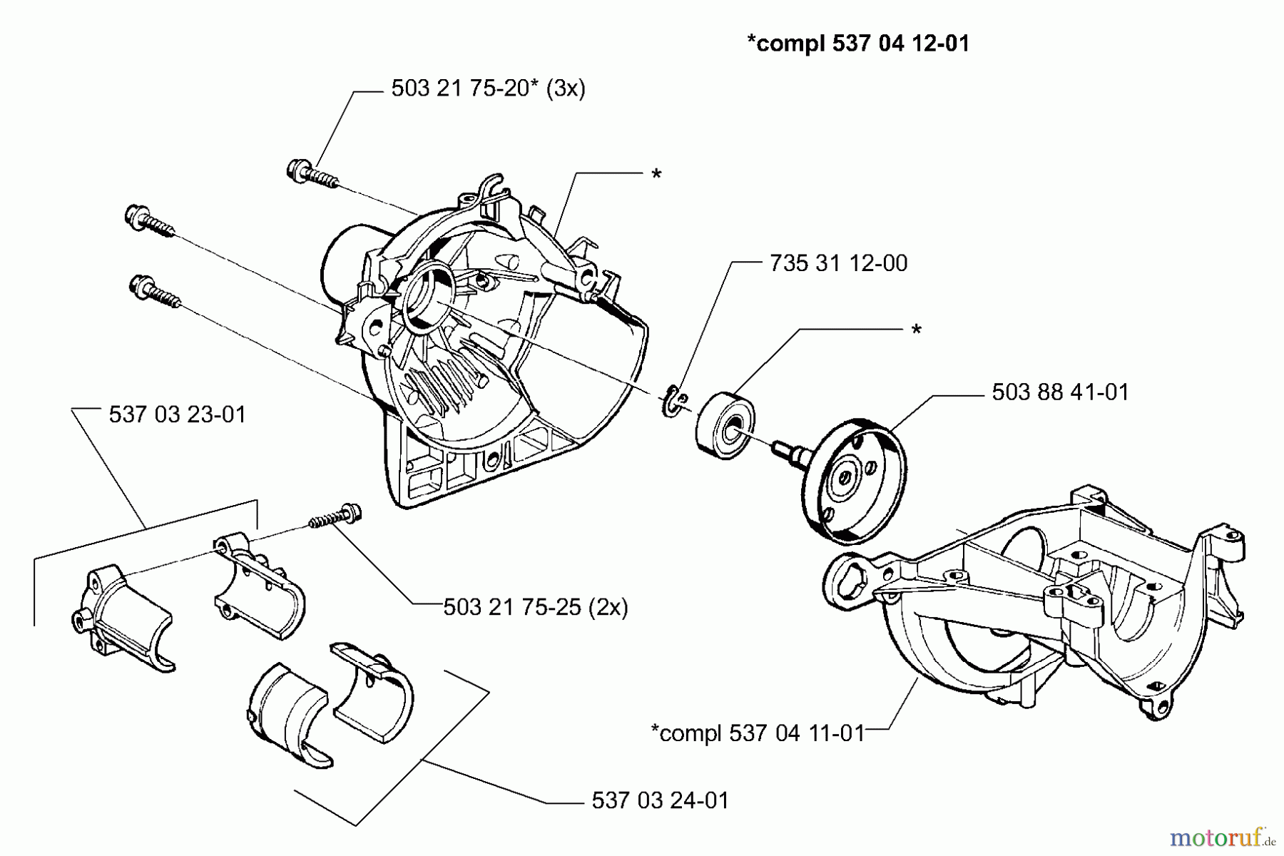  Husqvarna Kantenschneider 322 E - Husqvarna Handheld Edger (1999-10 to 2000-12) Crankcase