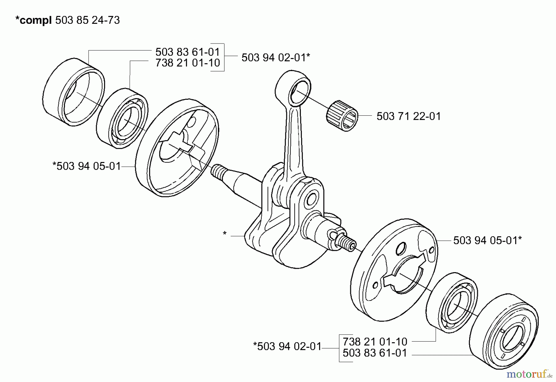  Husqvarna Kantenschneider 325 EX - Husqvarna Handheld Edger (E-TECH 2) (2001-01 & After) Crankshaft