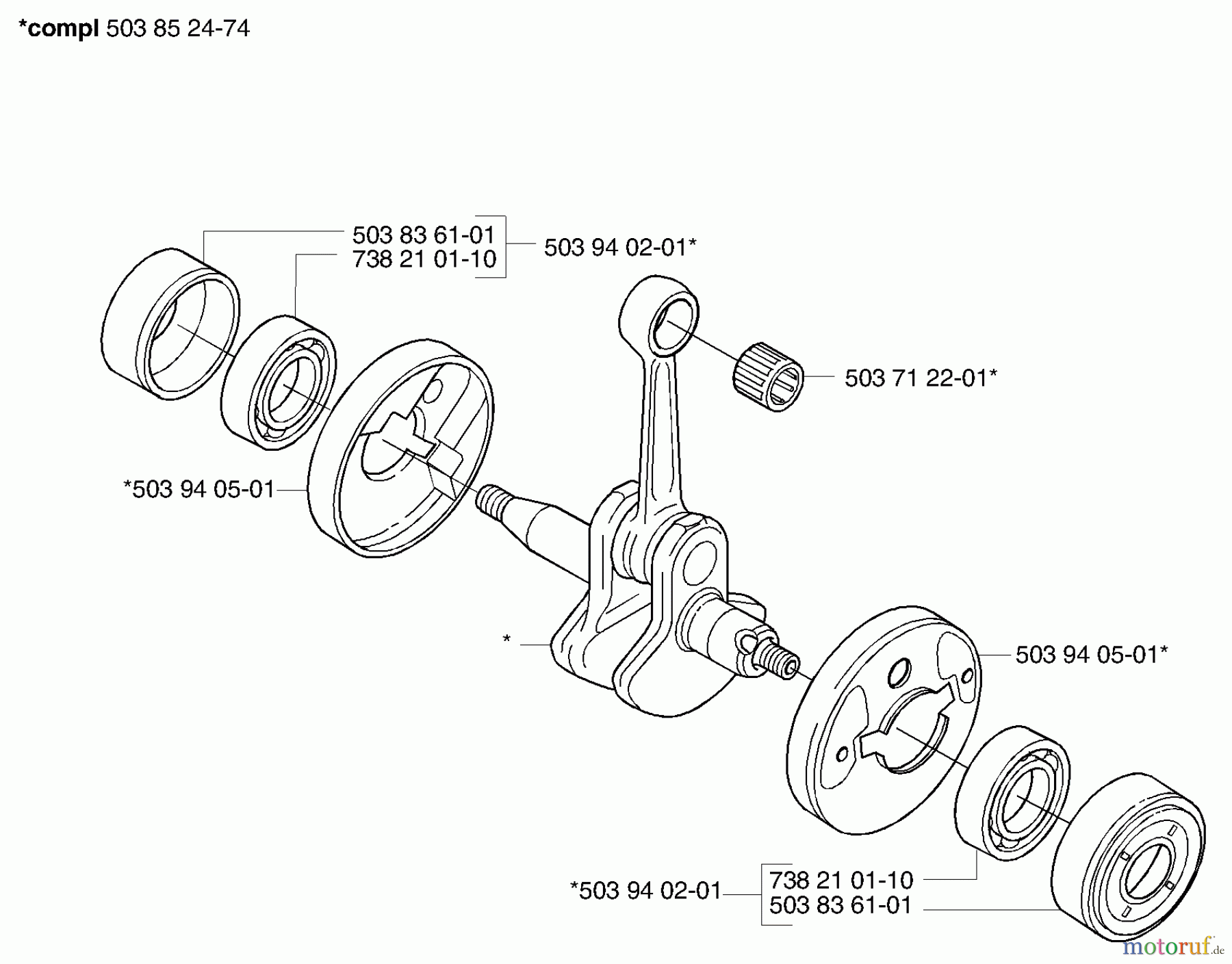 Husqvarna Kantenschneider 326 EX - Husqvarna Handheld Edger (E-TECH 2) (2002-02 & After) Crankshaft