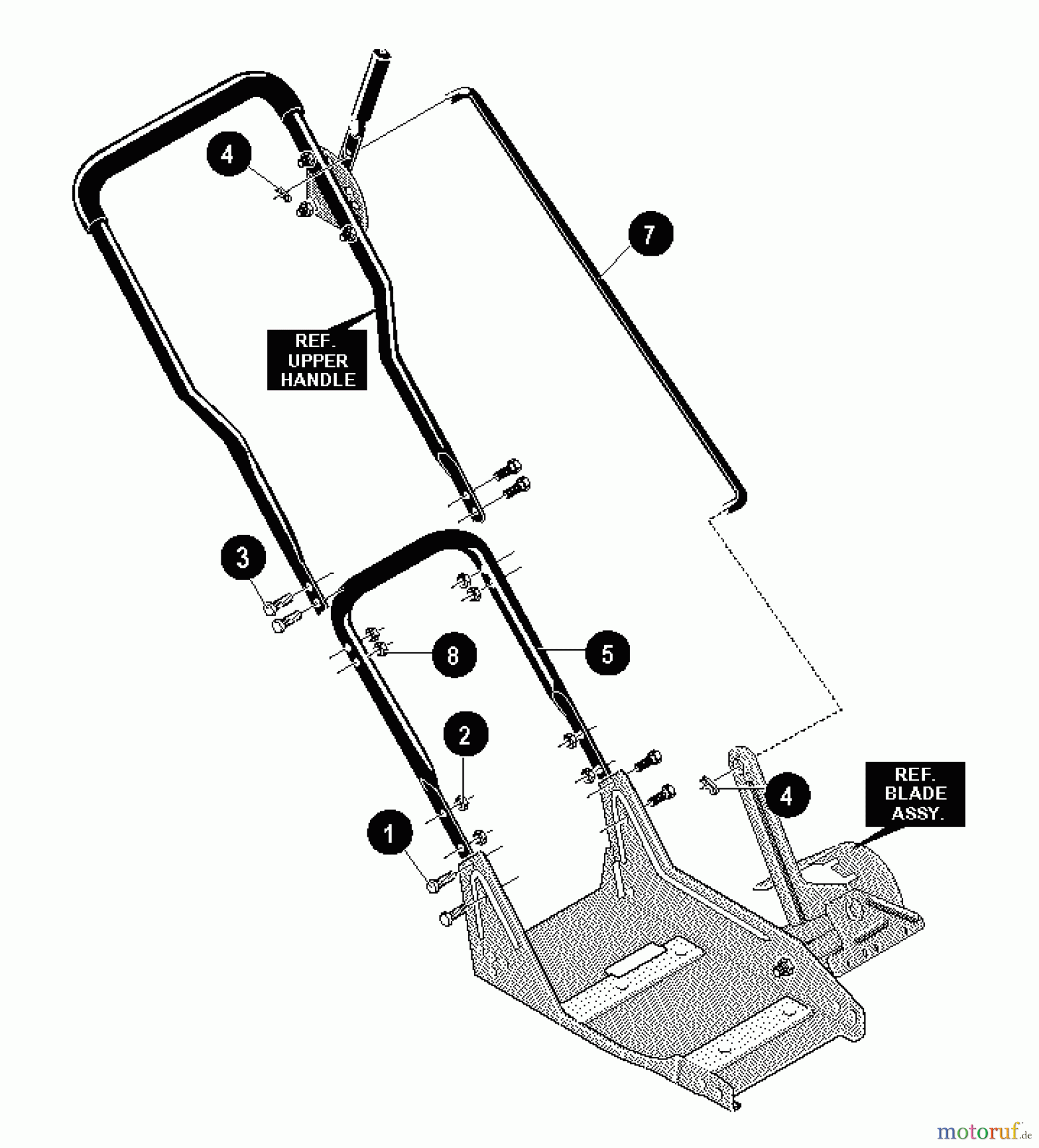 Husqvarna Kantenschneider LE 359 - Husqvarna Walk-Behind Edger (1996-11 to 1998-01) Handle Assy.