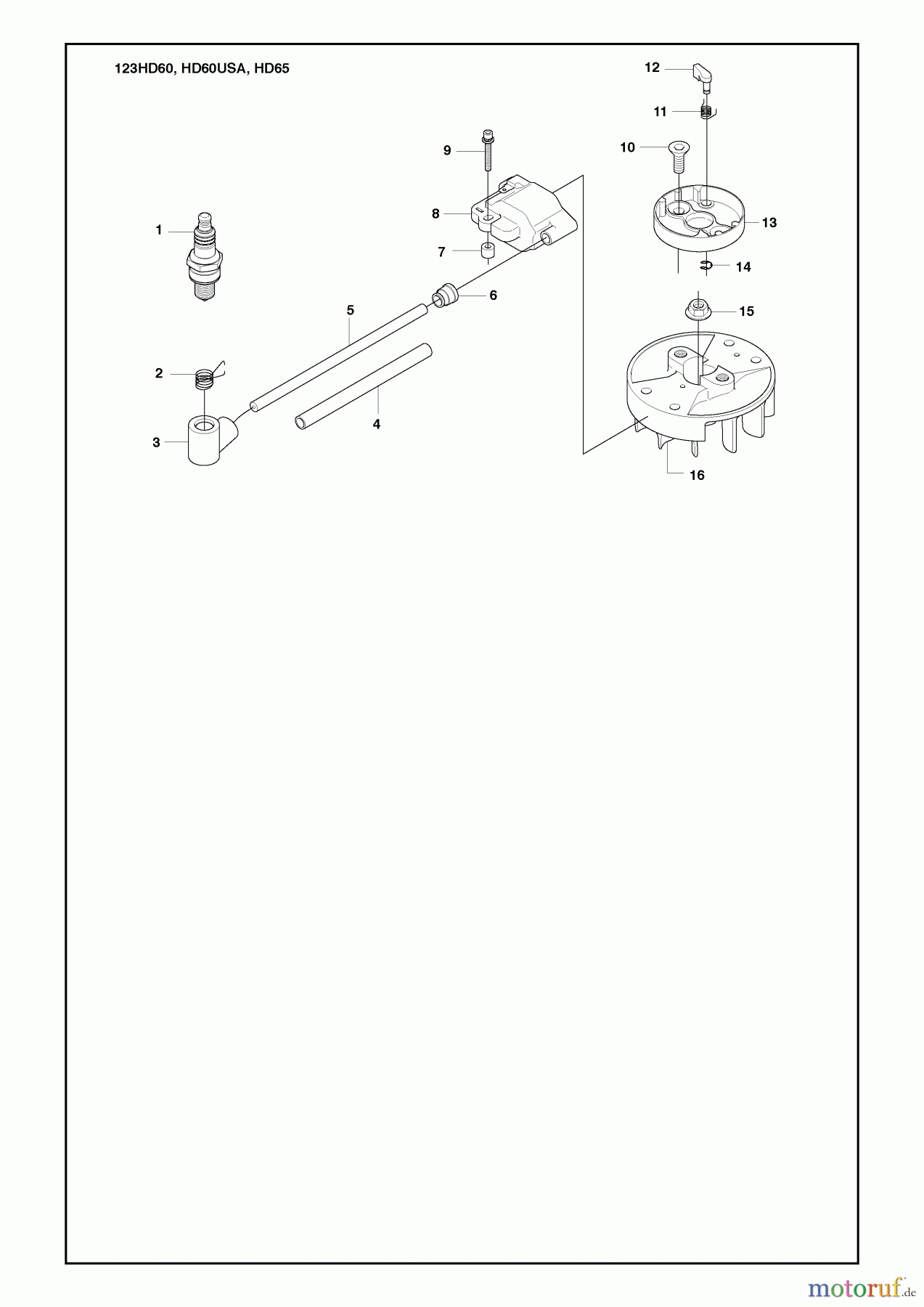  Husqvarna Heckenscheren 123 HD 60 - Husqvarna Hedge Trimmer (2010-02 & After) Flywheel