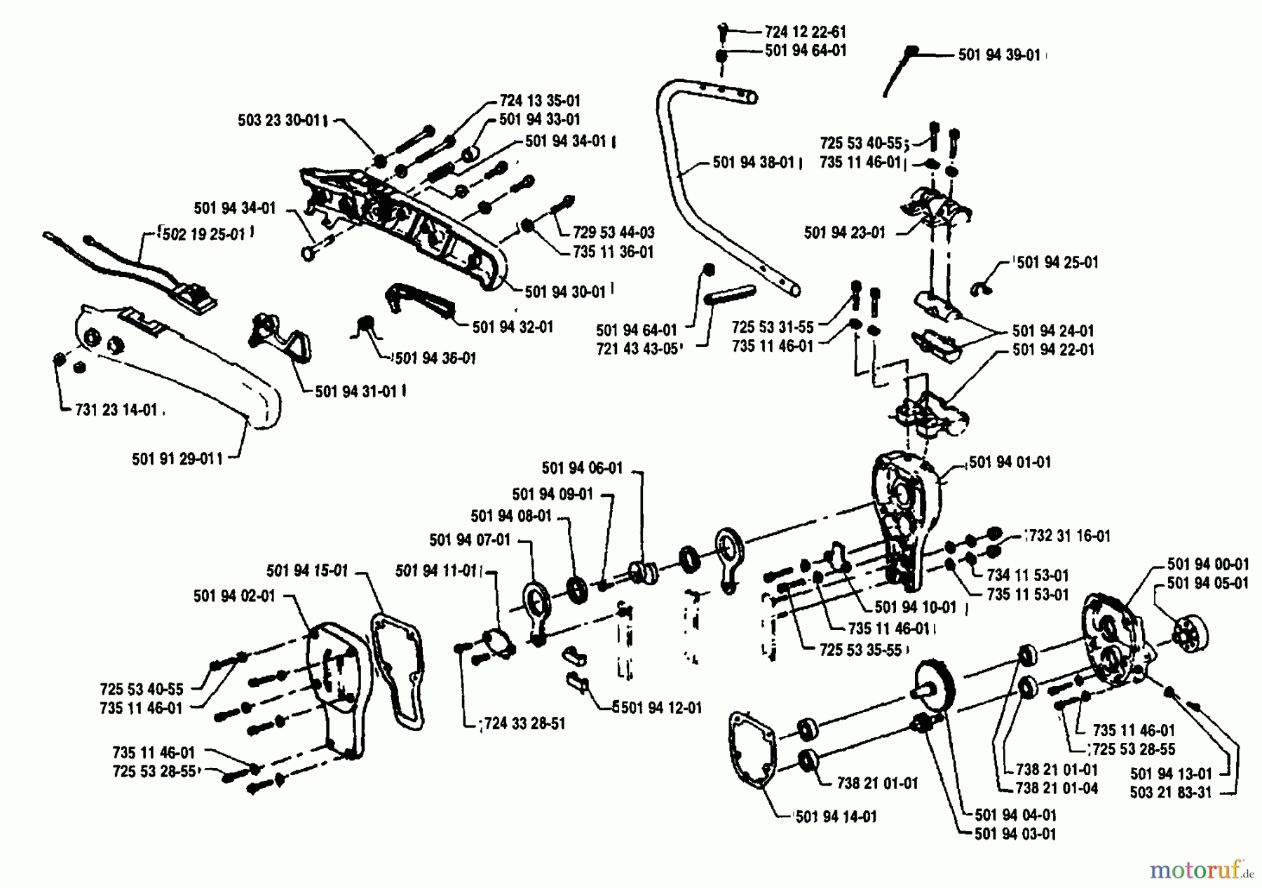  Husqvarna Heckenscheren 24 H - Husqvarna Hedge Trimmer (1992-04 & After) Handle And Housing Assembly