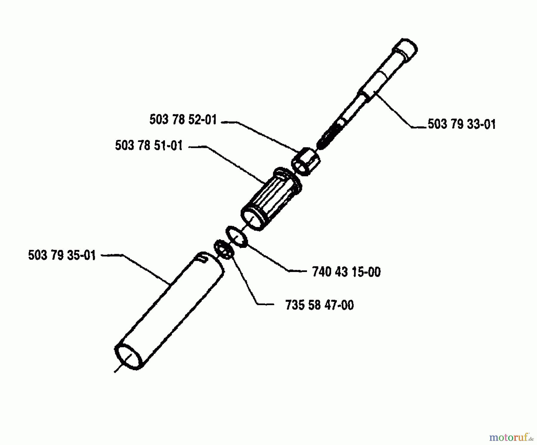  Husqvarna Heckenscheren 240 RBD - Husqvarna Hedge Trimmer (1995-03 & After) Tube Assembly