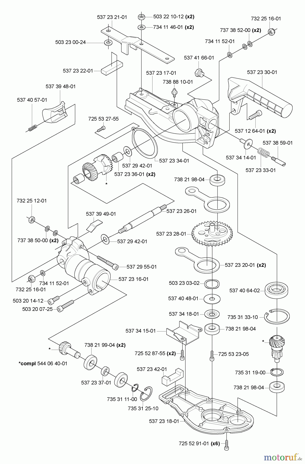  Husqvarna Heckenscheren 325 HE 4X - Husqvarna Hedge Trimmer (2005-09 to 2005-09) GearBox