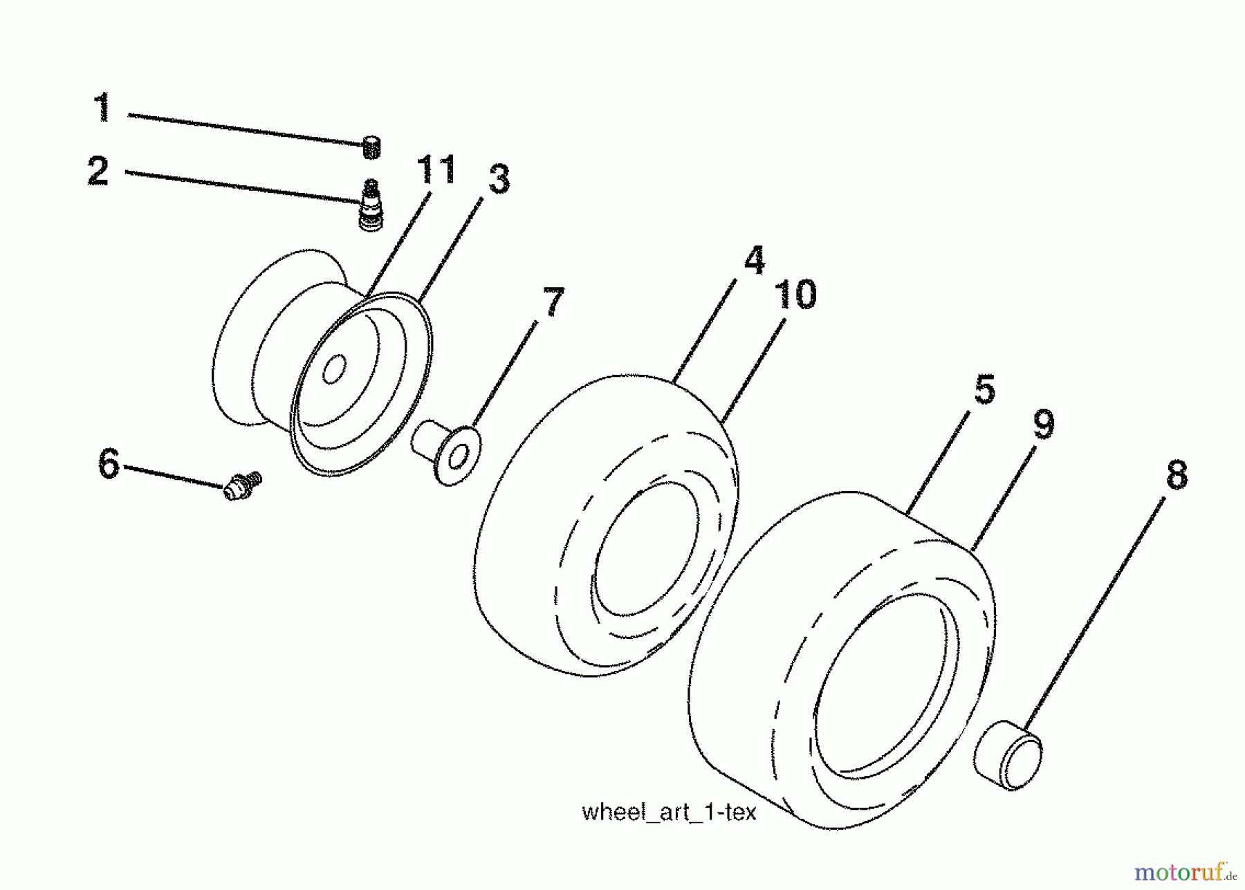  Husqvarna Rasen und Garten Traktoren 2246LS (96043006300) - Husqvarna Lawn Tractor (2008-11 & After) Decals / Wheels #2