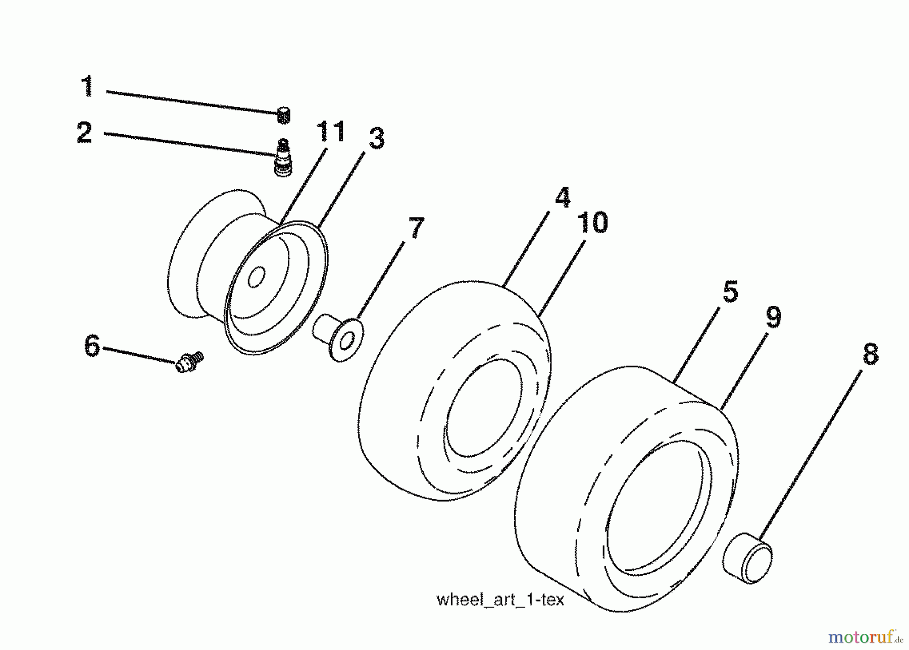  Husqvarna Rasen und Garten Traktoren 2246LS (96043007600) - Husqvarna Lawn Tractor (2008-12 & After) (California) Decals / Wheels #2