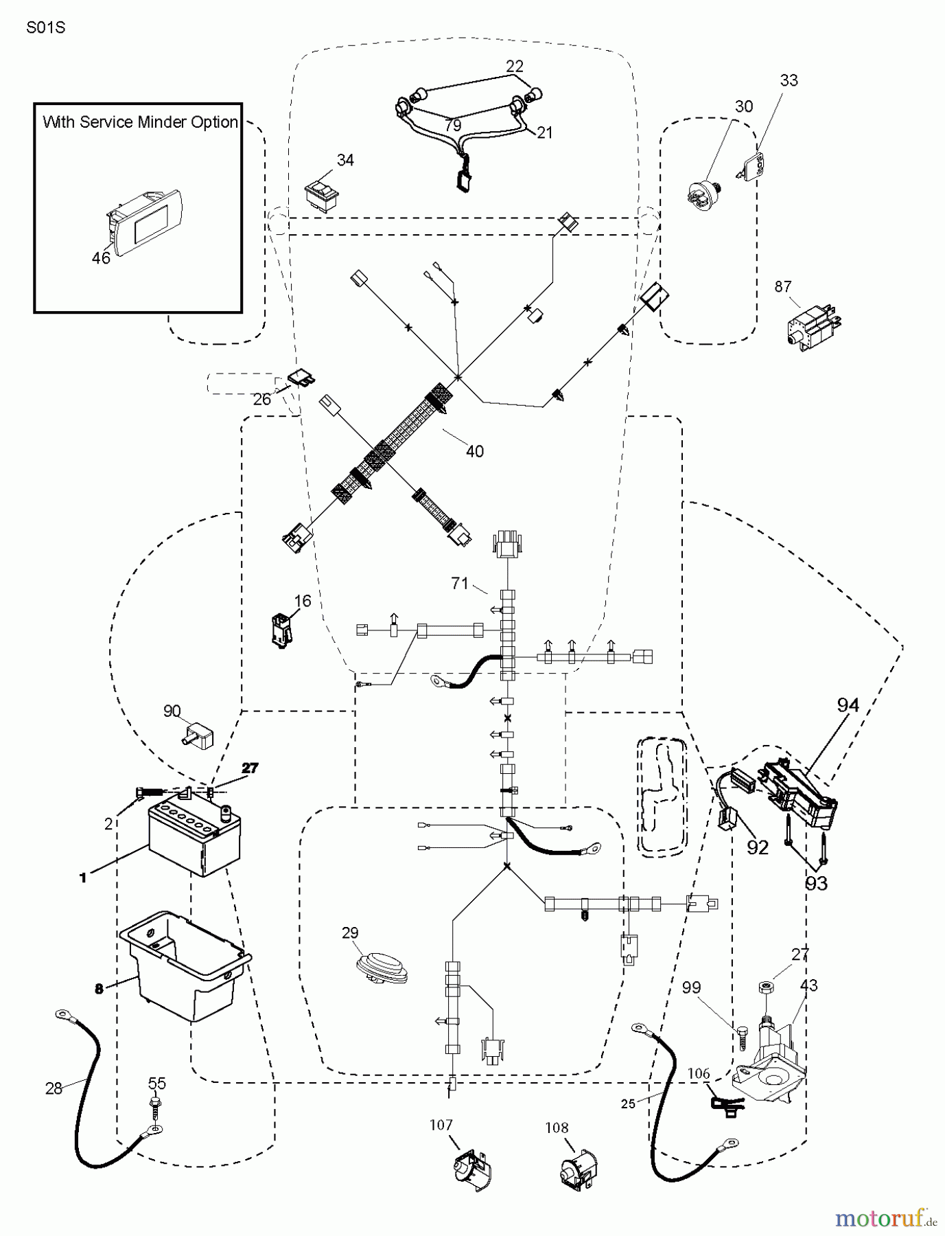  Husqvarna Rasen und Garten Traktoren CT 126 (96051001301) - Husqvarna Lawn Tractor (2011-07 & After) ELECTRICAL