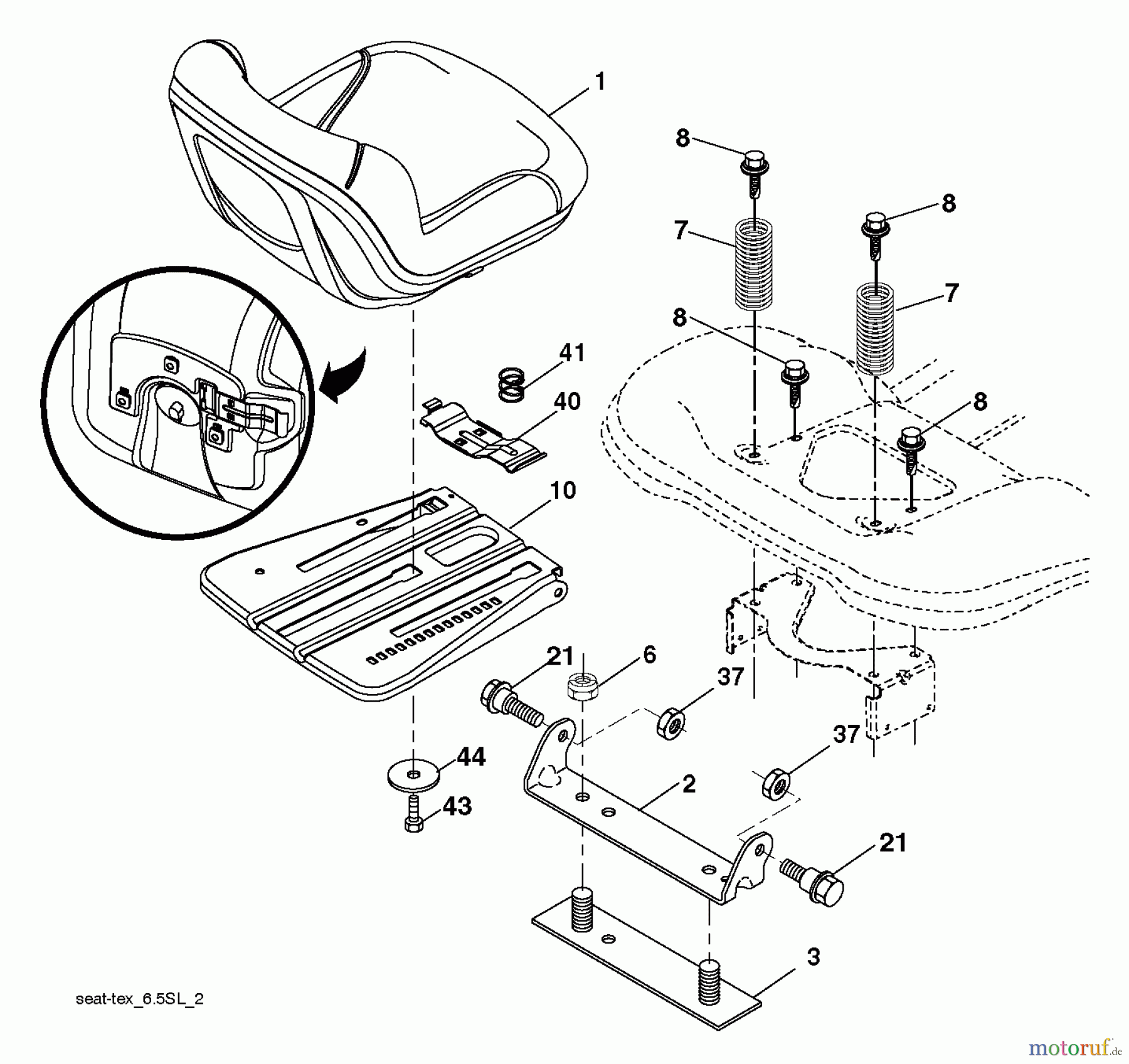  Husqvarna Rasen und Garten Traktoren CT 153 (96051001501) - Husqvarna Lawn Tractor (2011-03 & After) SEAT