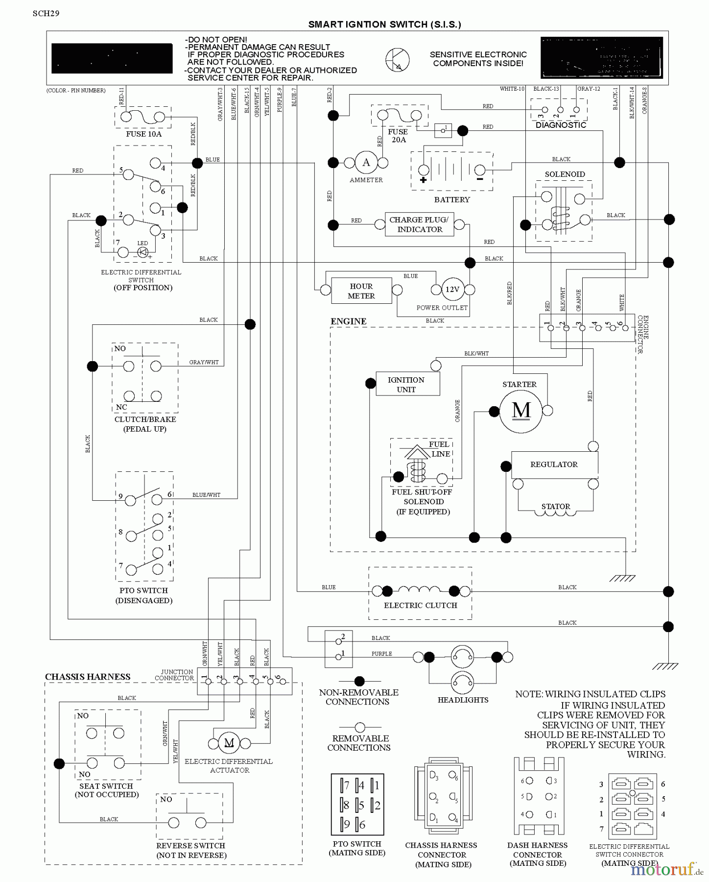 Husqvarna Rasen und Garten Traktoren GT 48XLS (96043016600) - Husqvarna Garden Tractor (2012-12 & After) SCHEMATIC