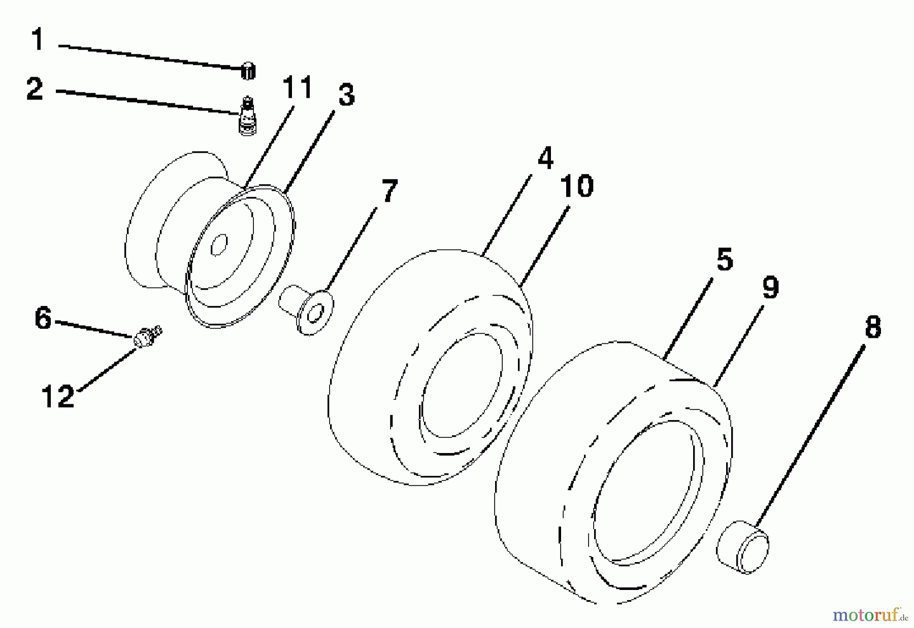  Husqvarna Rasen und Garten Traktoren GTH 2548 (96023000300) - Husqvarna Garden Tractor (2005-05 & After) Wheels & Tires